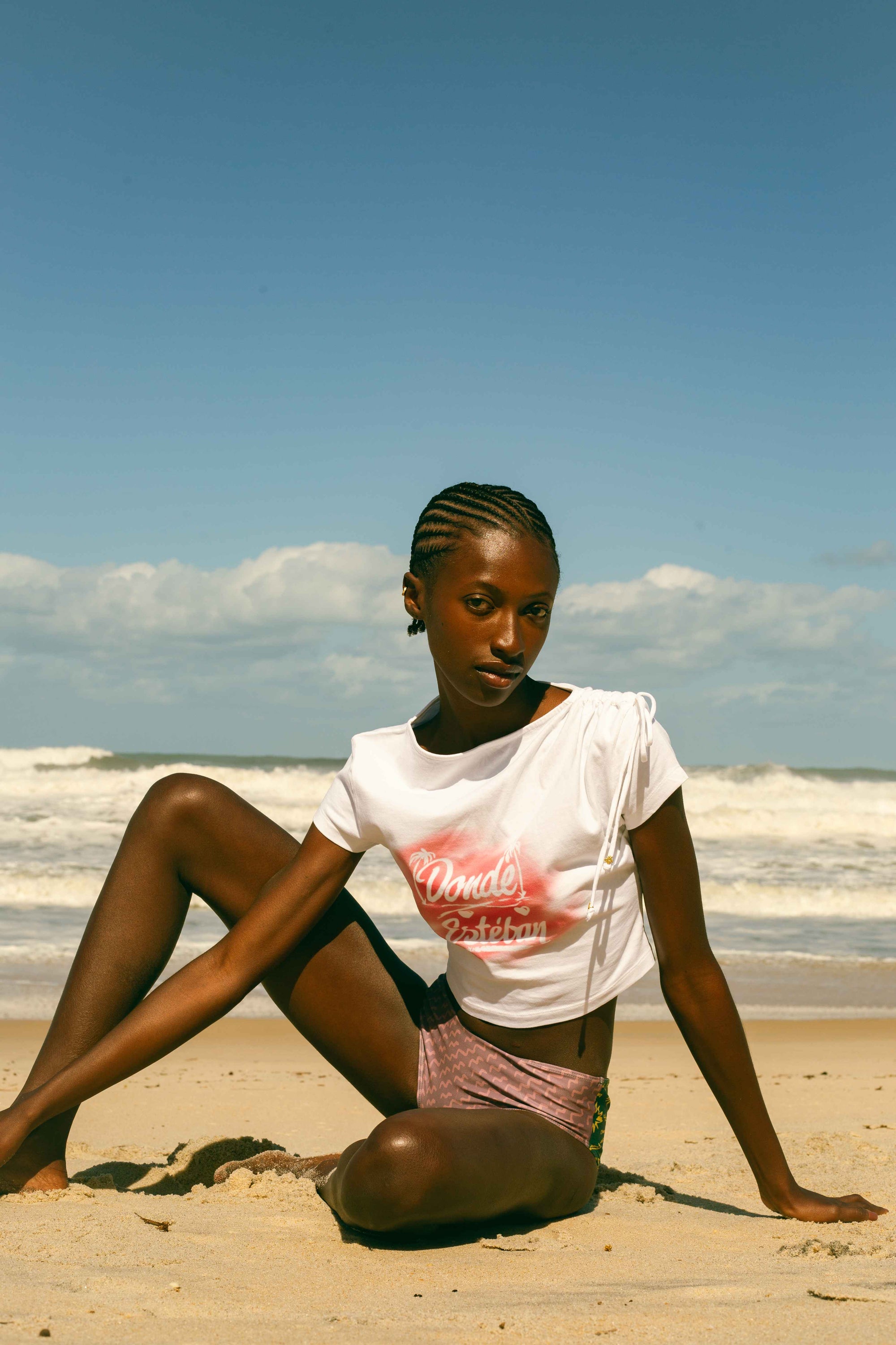 Bazurto Spray Crop Top