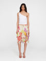 Flores Cotton Midi Skirt