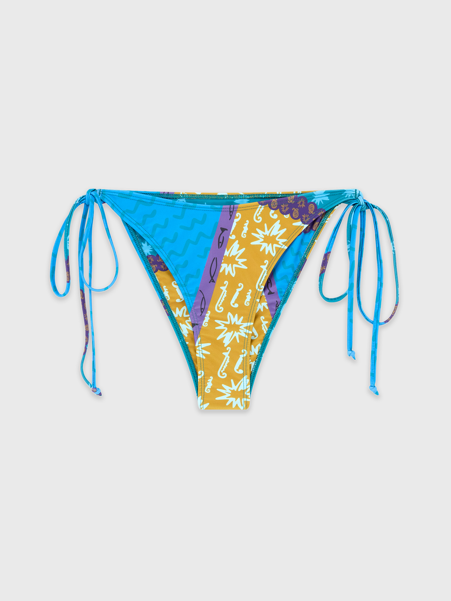 Blue Estrellitas Bikini Top