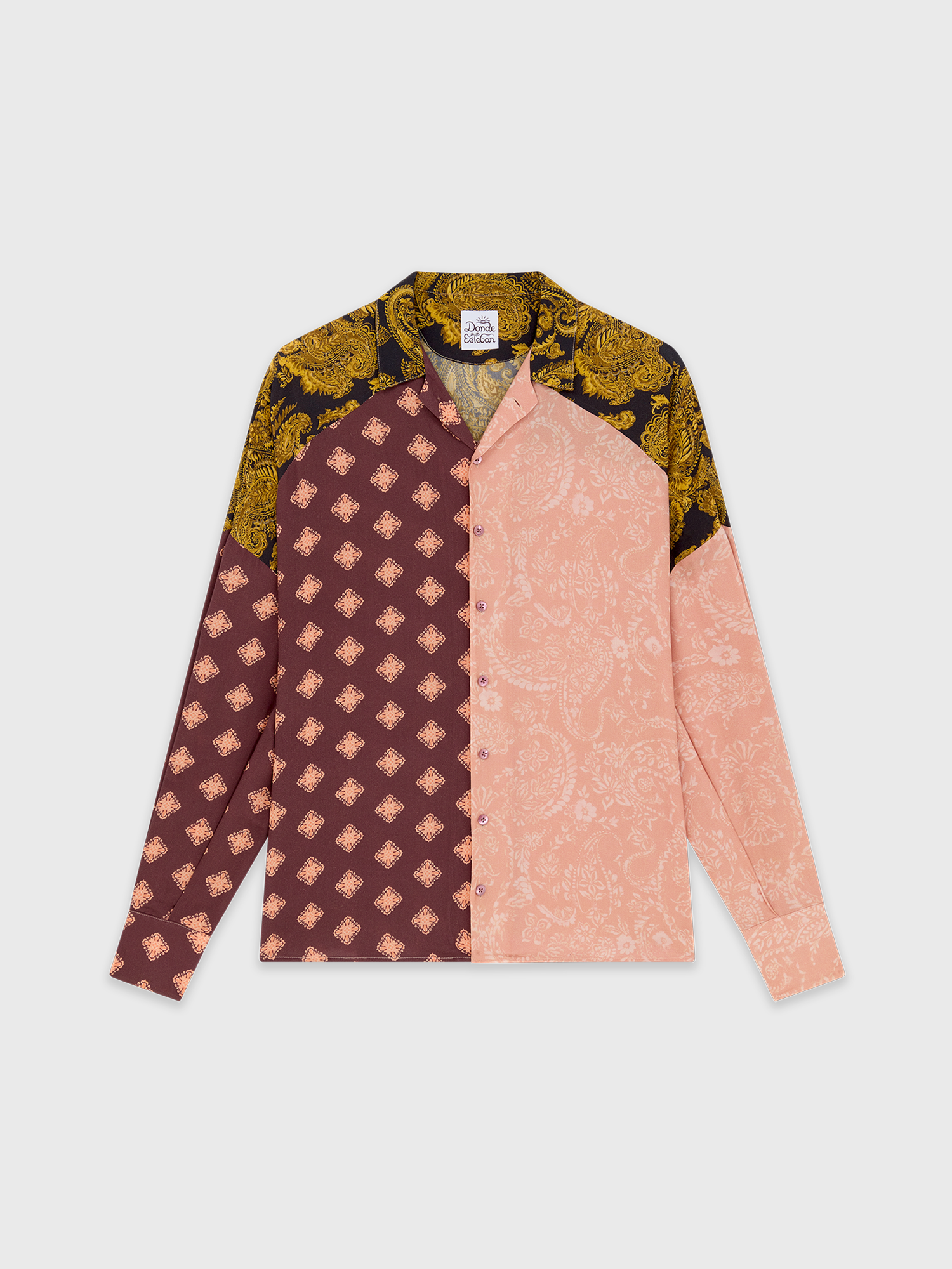 Brown Estrellitas Long Sleeve Shirt