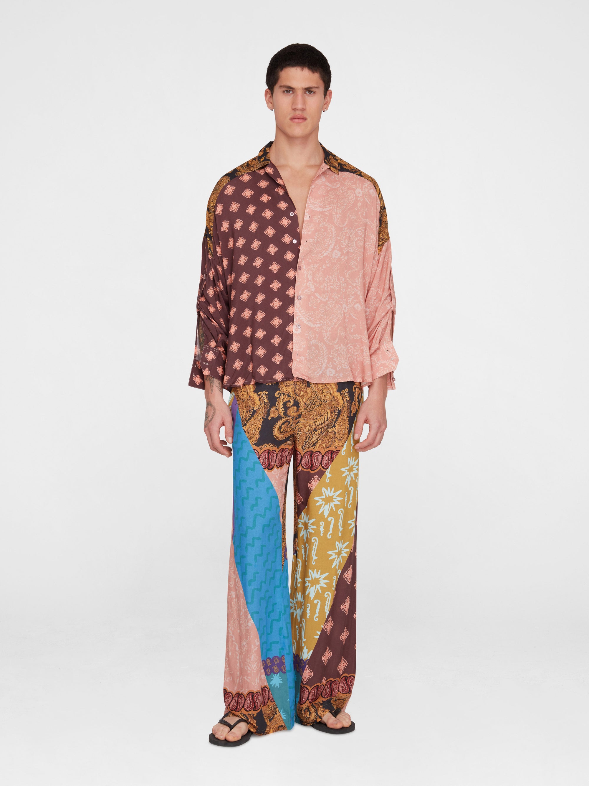 Brown Estrellitas Long Sleeve Shirt