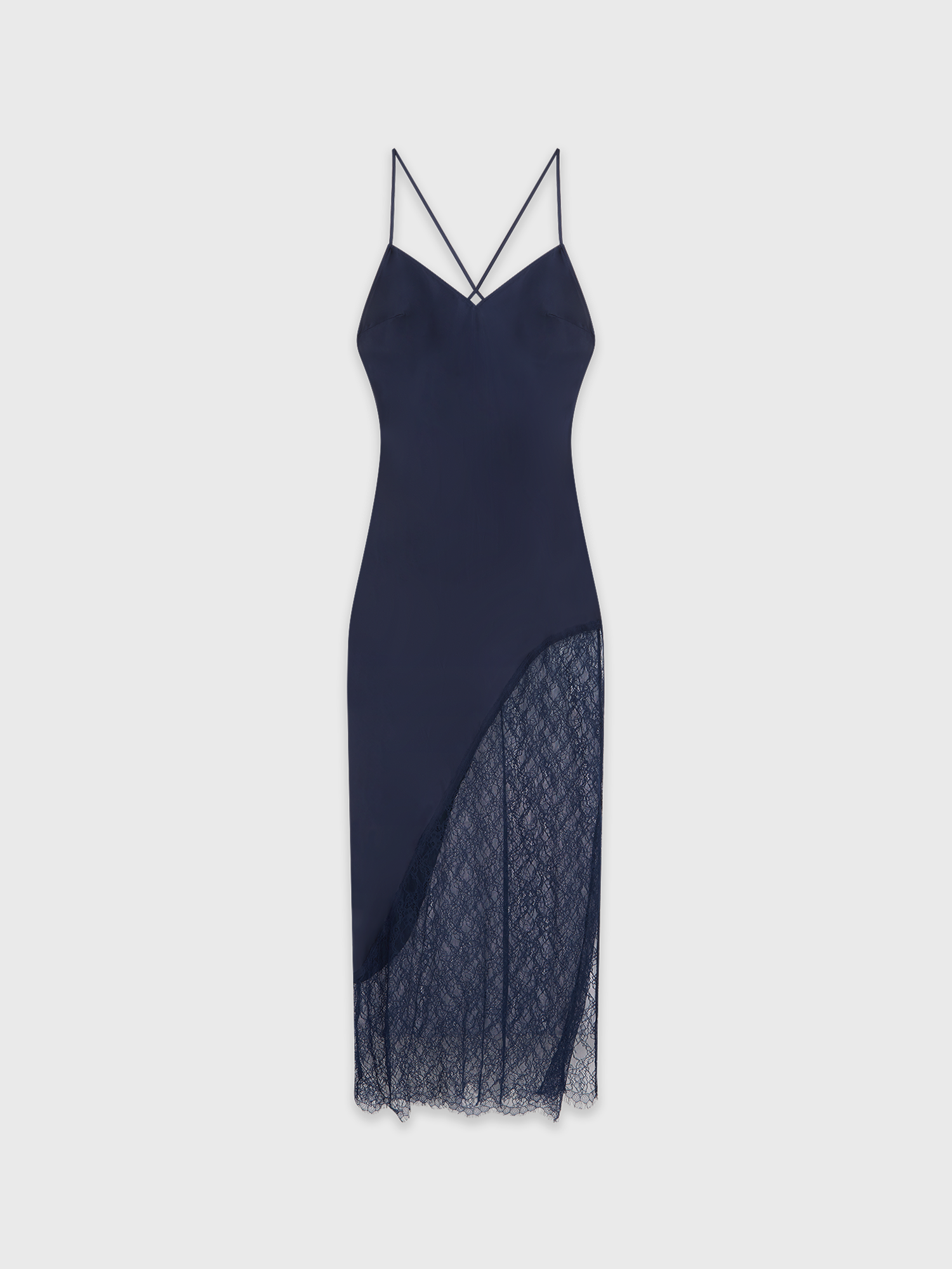 Midnight Lace Long Dress