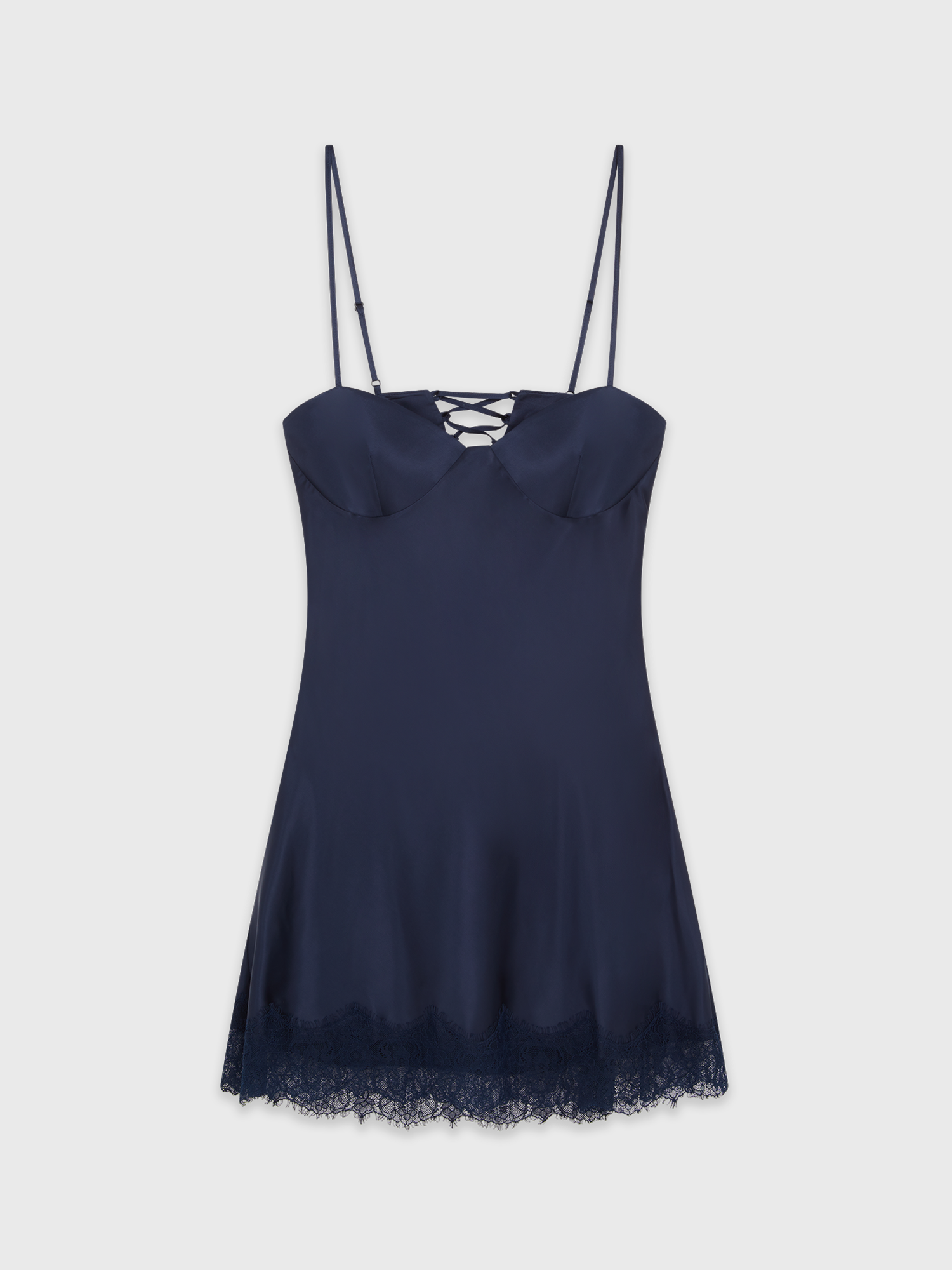 Midnight Lace Mini Dress