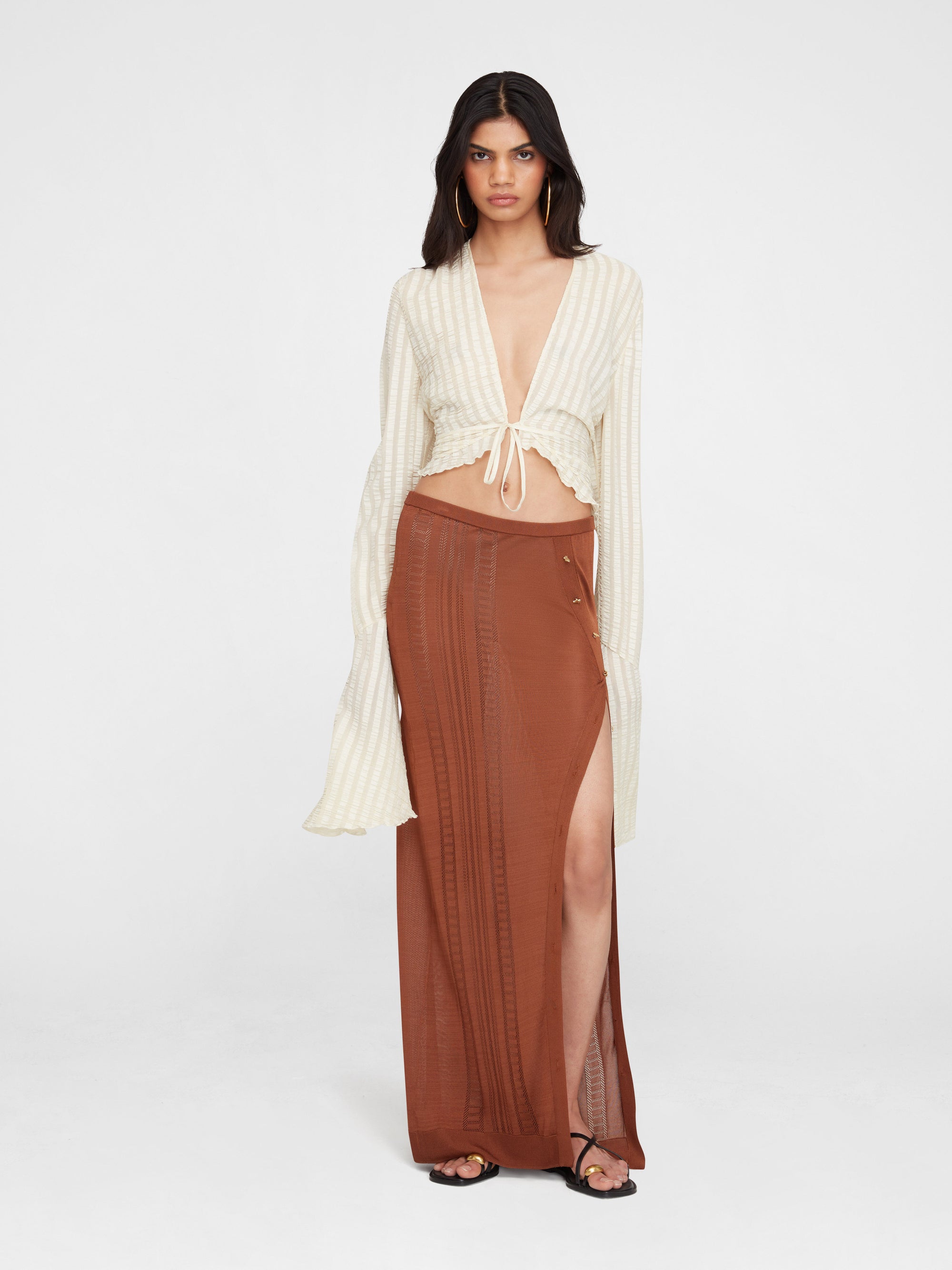 Navarin Silk Jacquard Cardigan