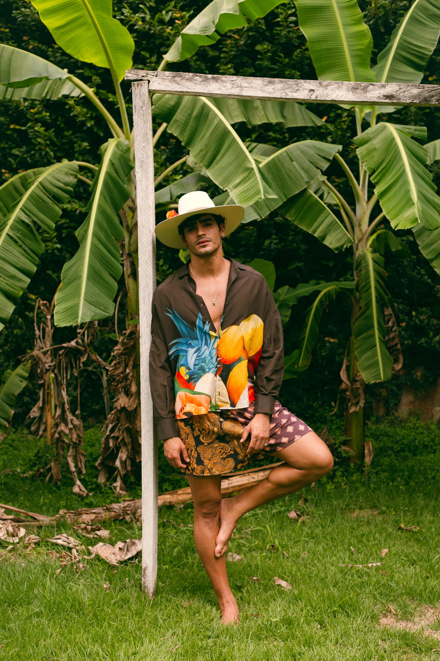 Salpicon Long Sleeve Silk Shirt