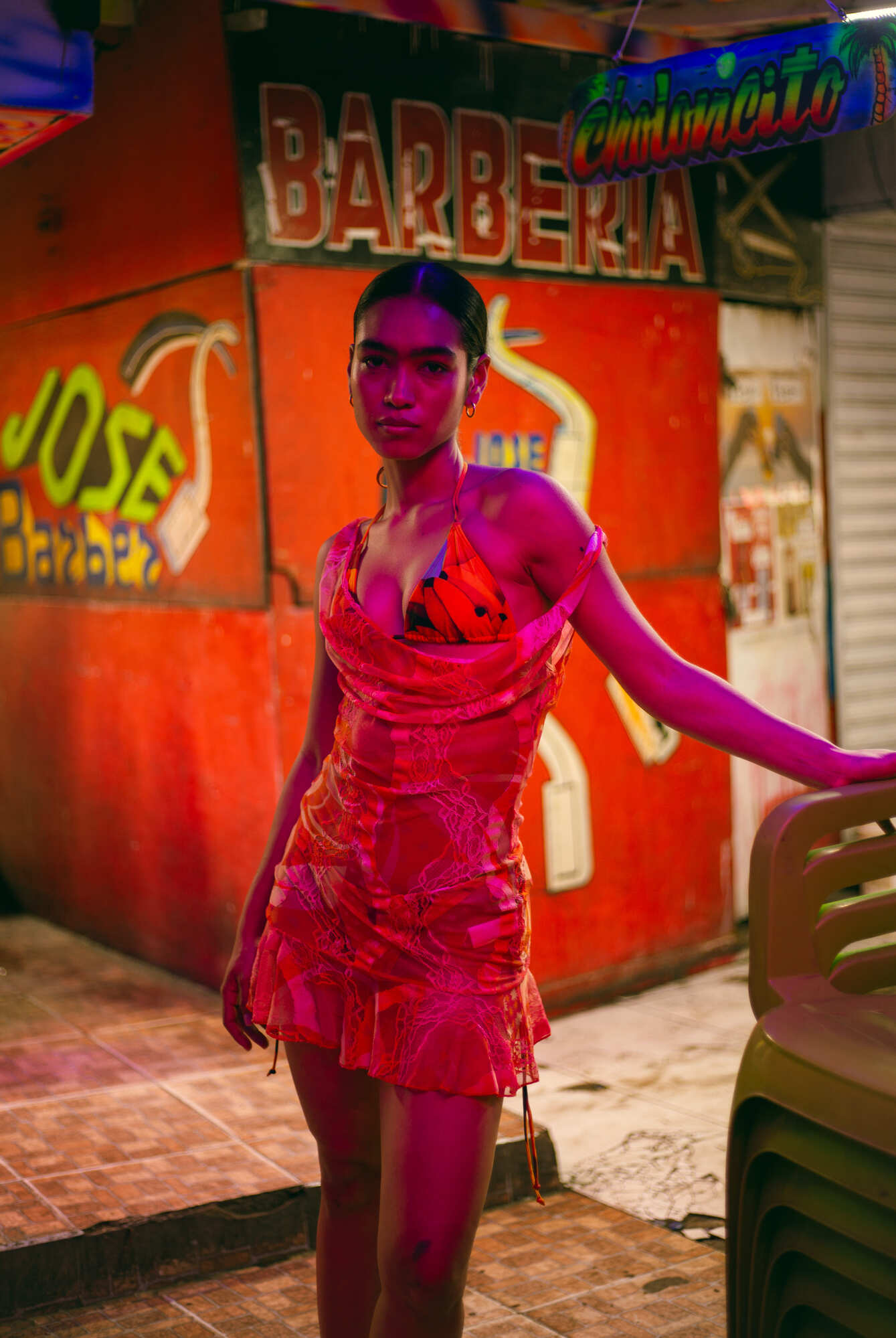 Toronja Lace Mini Dress