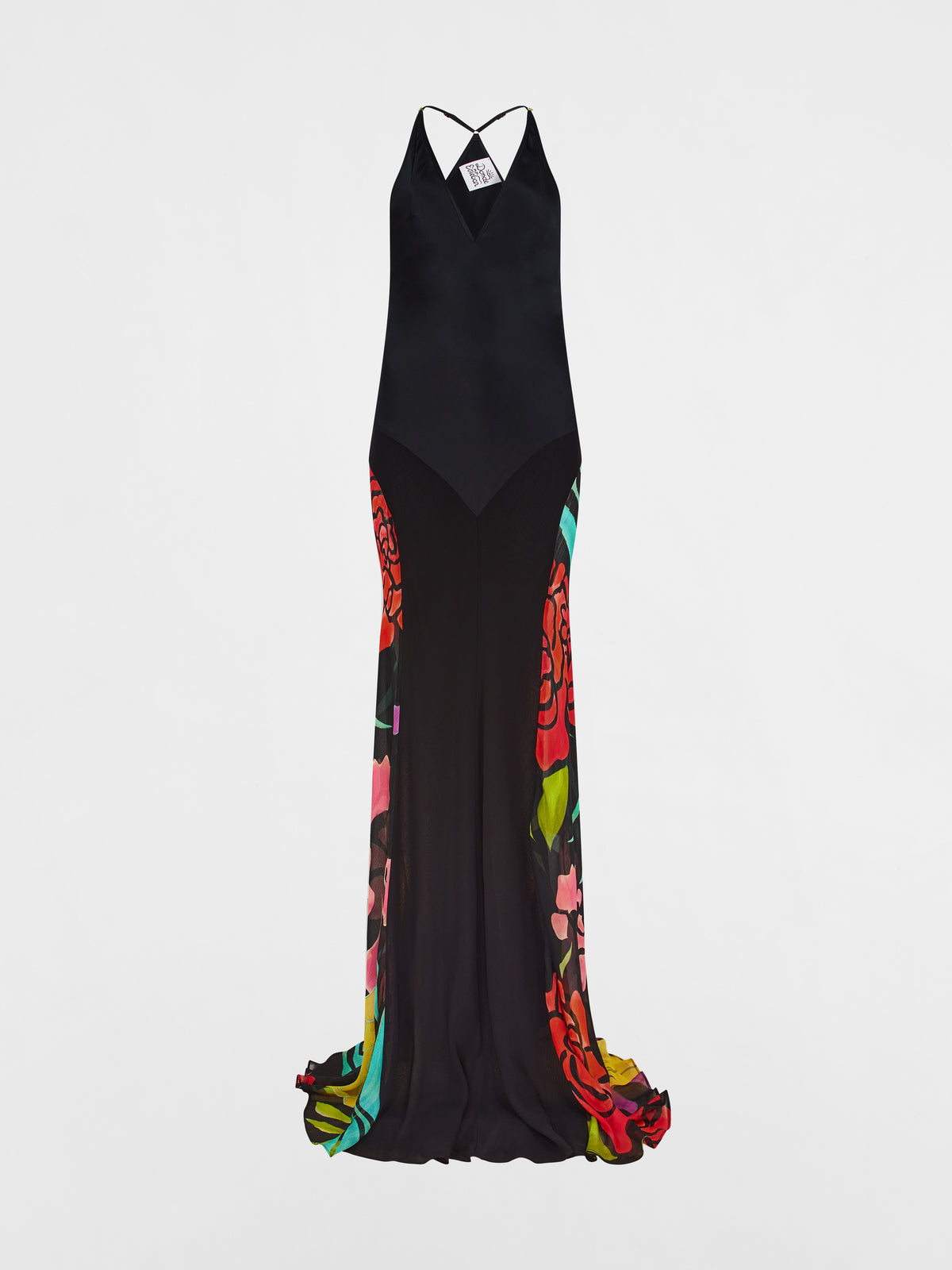 Betty Silk Satin Panel Dress