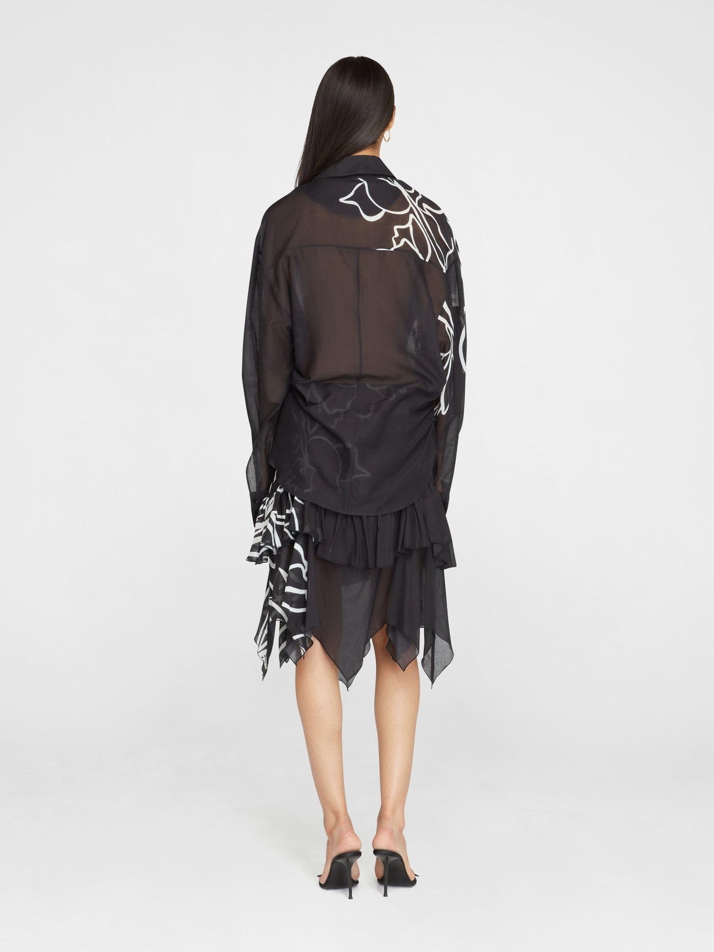 Tulipanes Cotton Midi Skirt