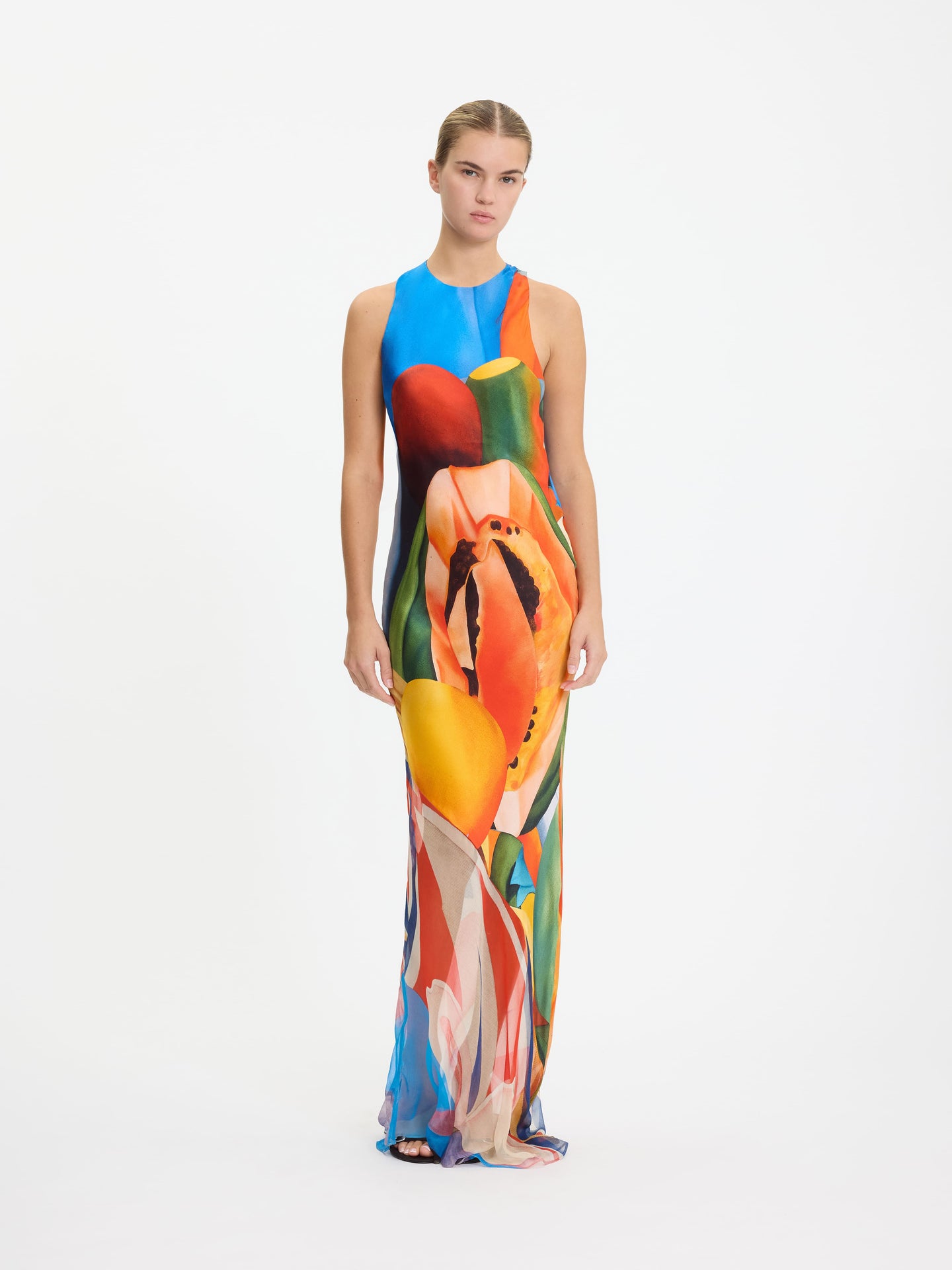 Blue Salpicon Long Dress