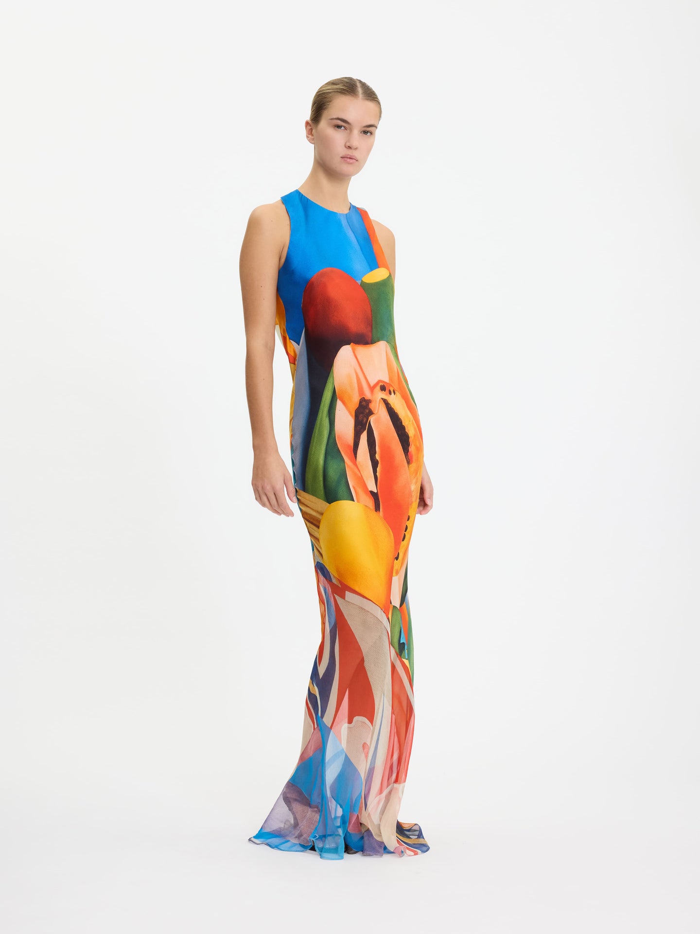 Blue Salpicon Long Dress