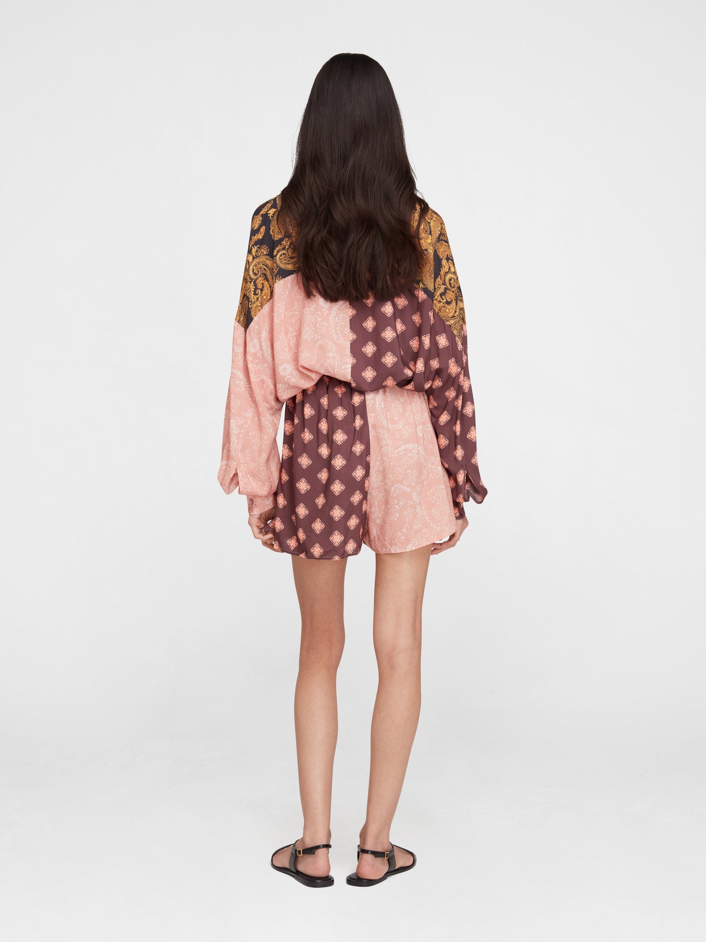 Brown Estrellitas Long Sleeve Shirt