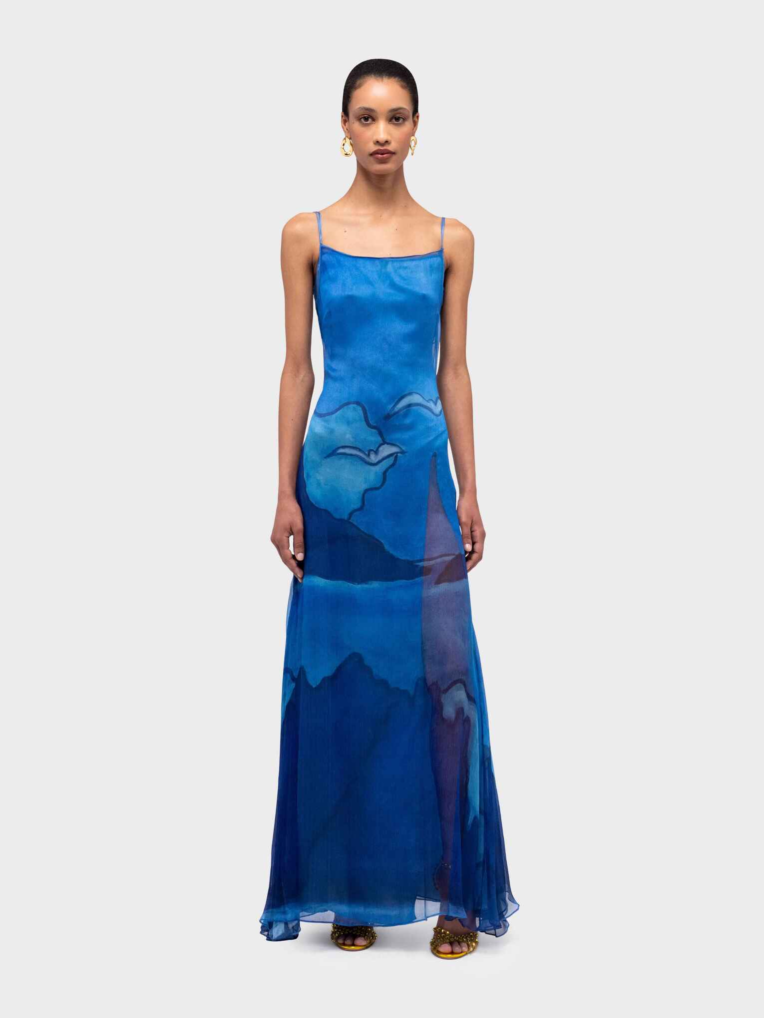 Es Vedra Silk Long Dress