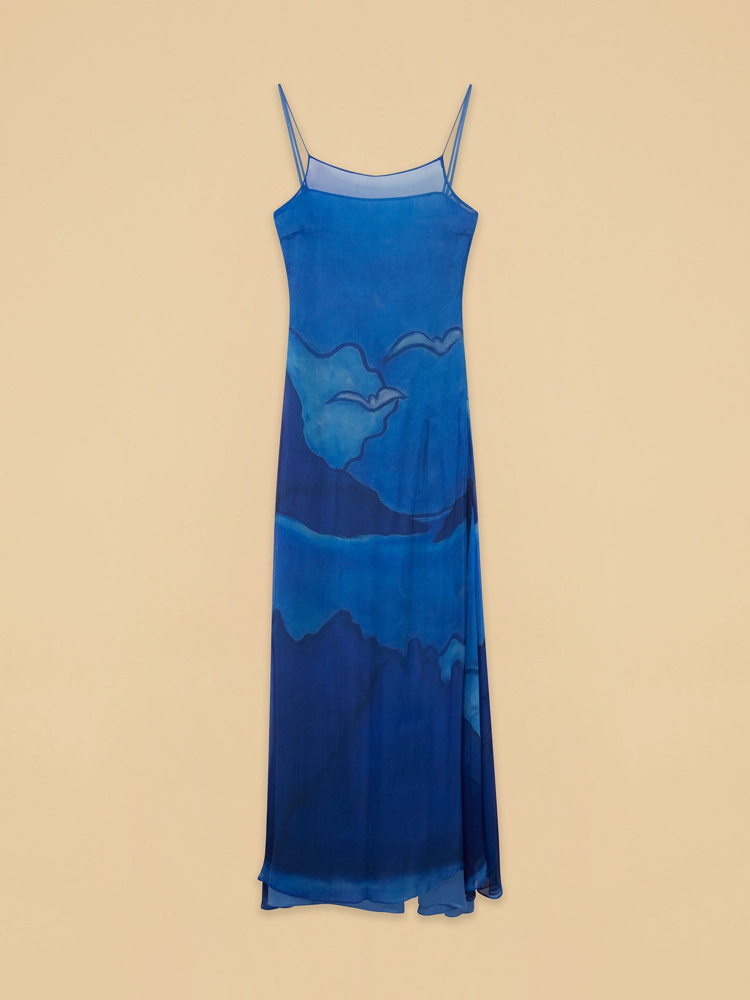 Es Vedra Silk Long Dress