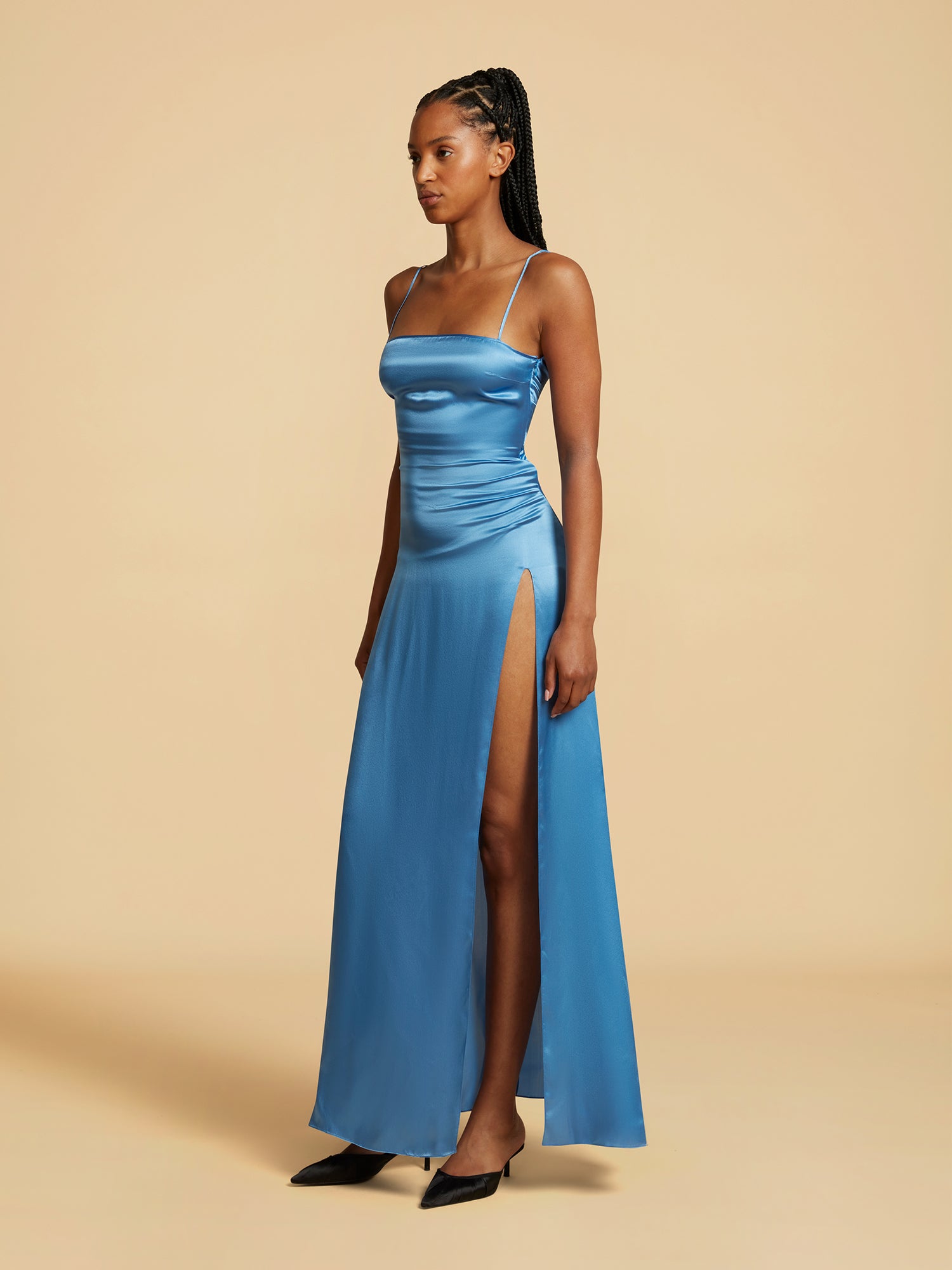 Es Vedra Silk Long Dress