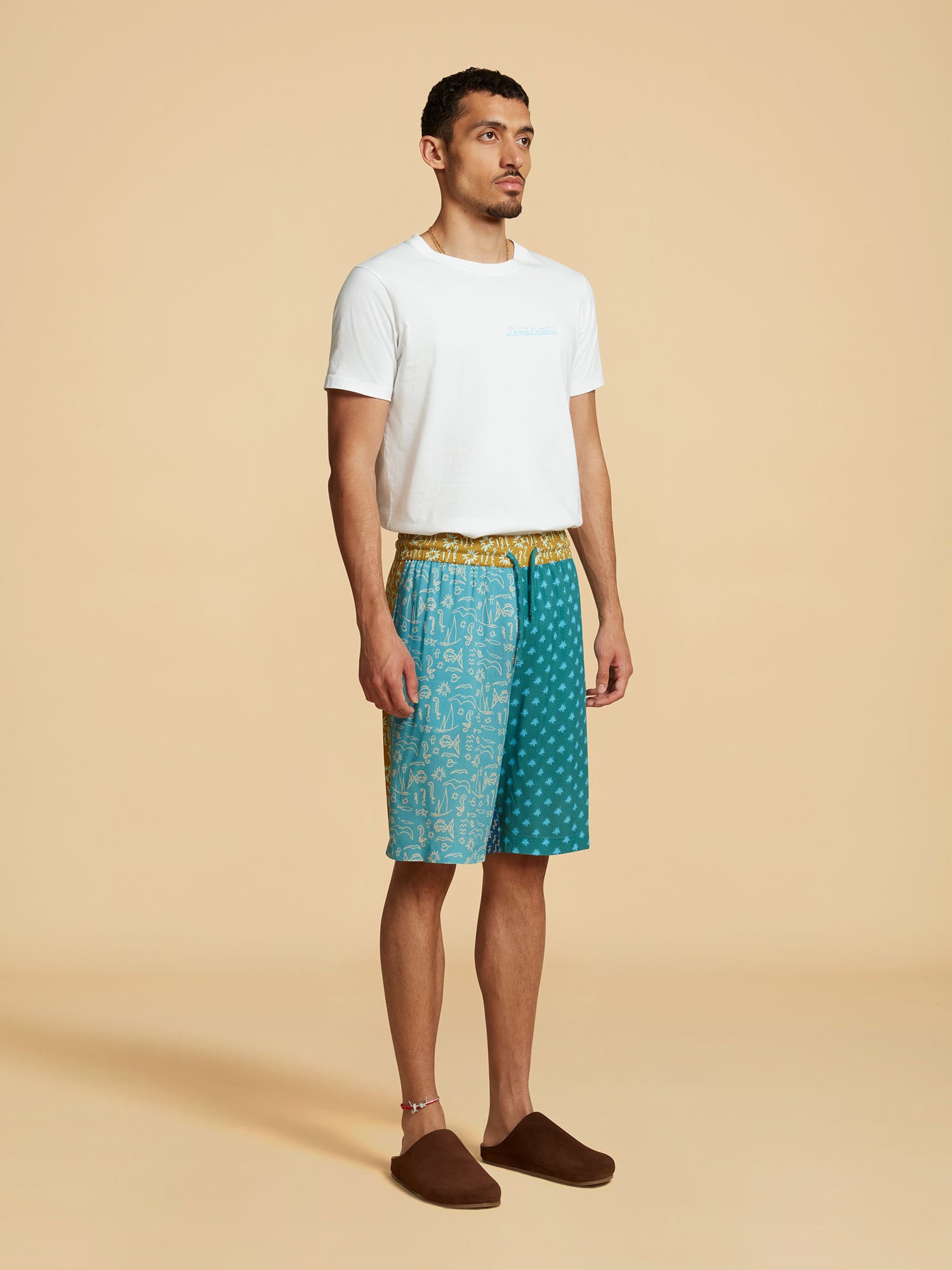 Blue Estrellitas Long Shorts