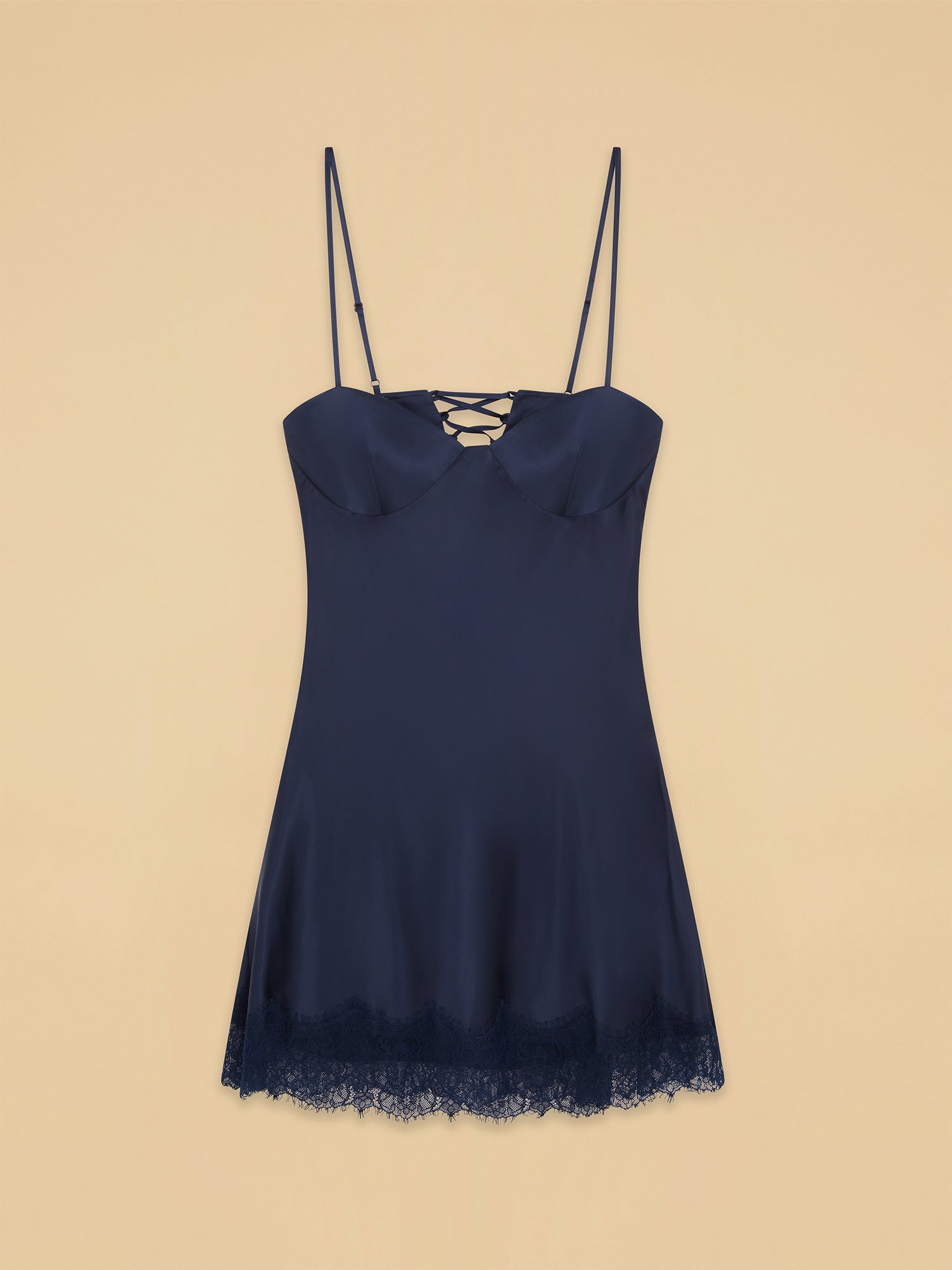 Midnight Lace Mini Dress