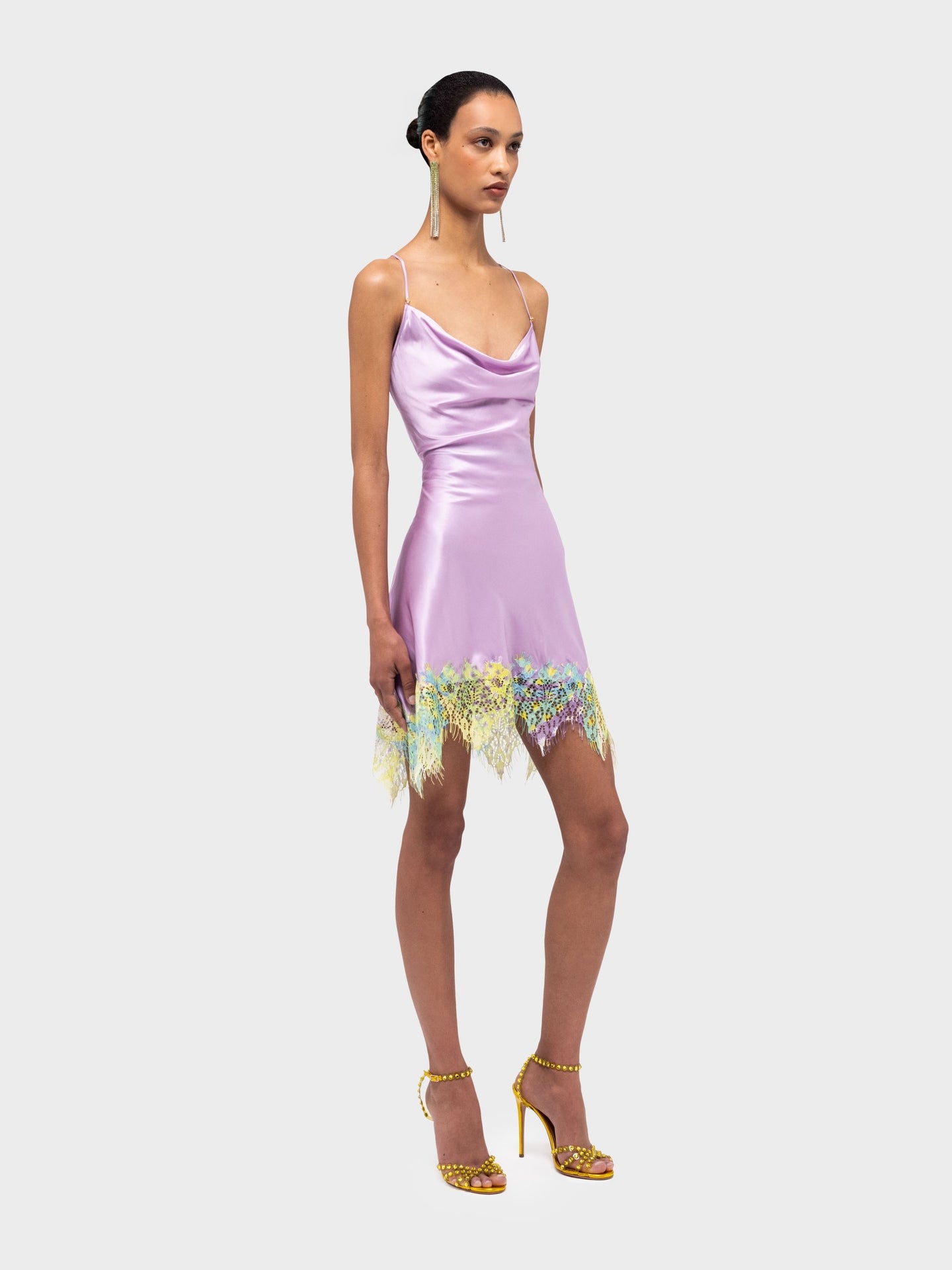 lila mini dress Donde Esteban - Lila Silk Lace Mini Dress