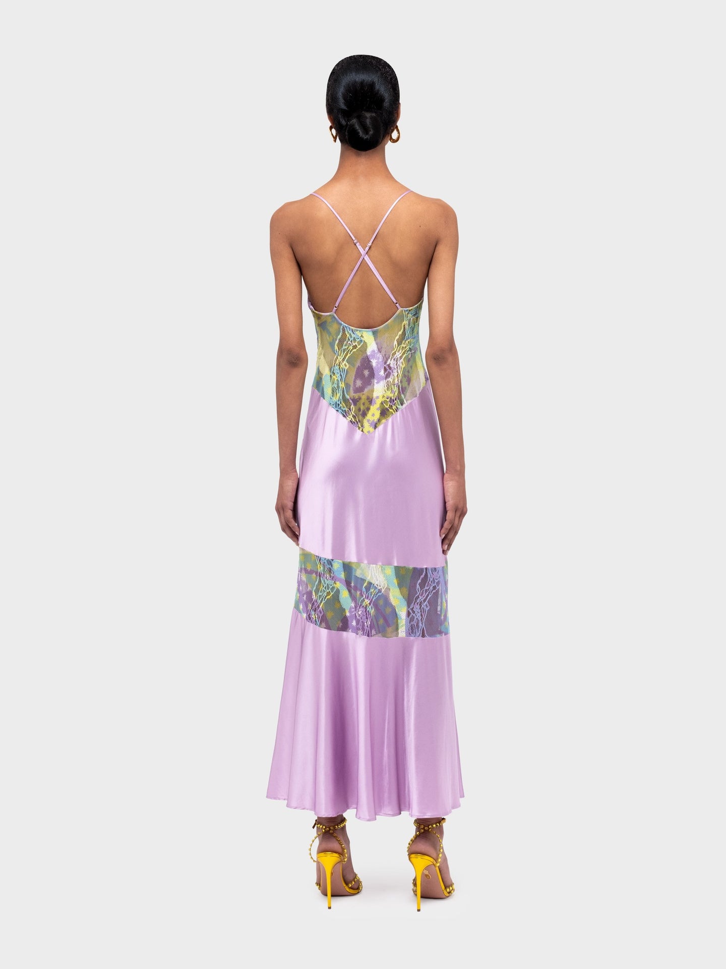 Donde Esteban - Lila Silk Lace Dress - Size L