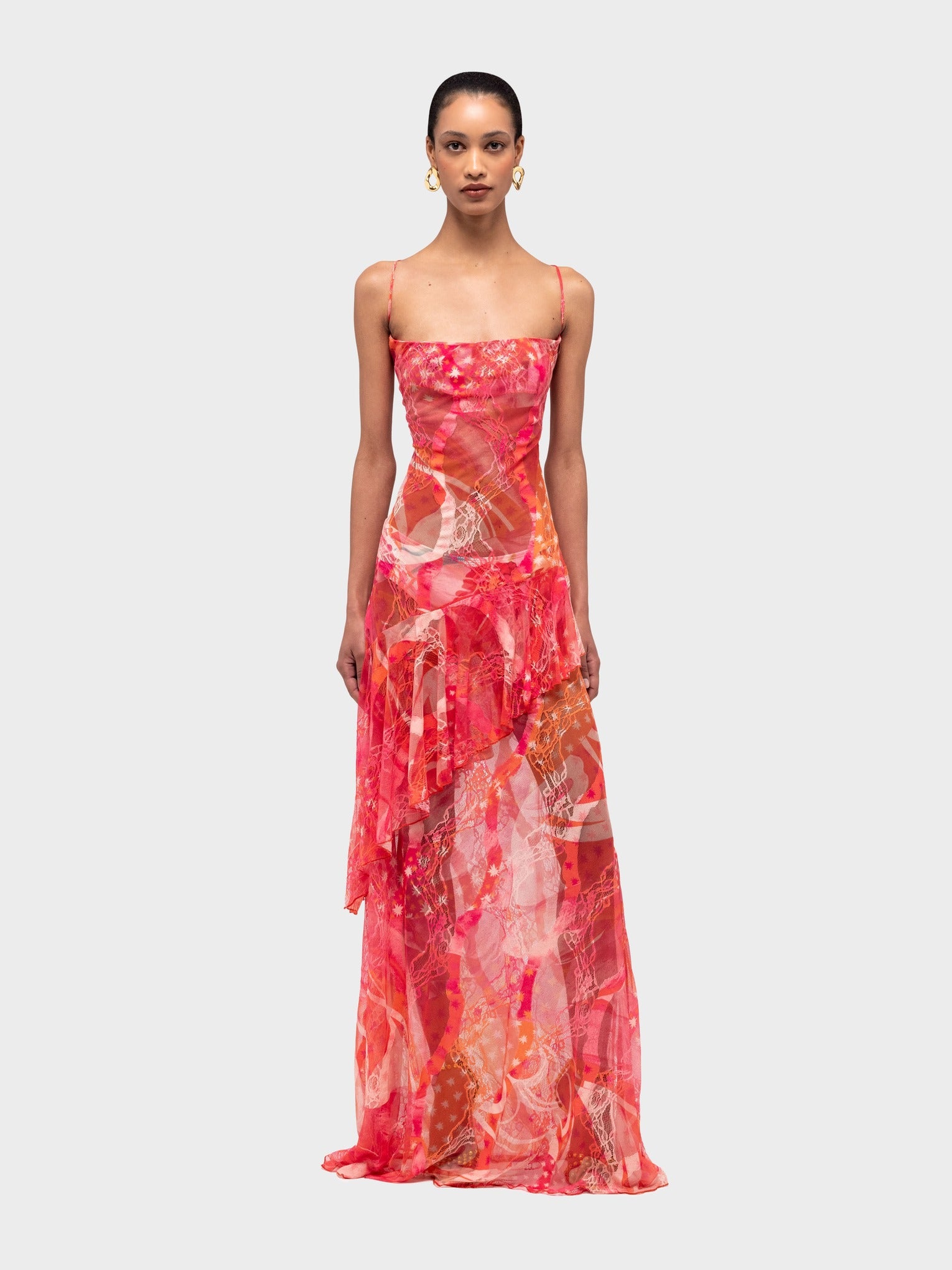 Toronja Lace Long Dress – Donde Esteban