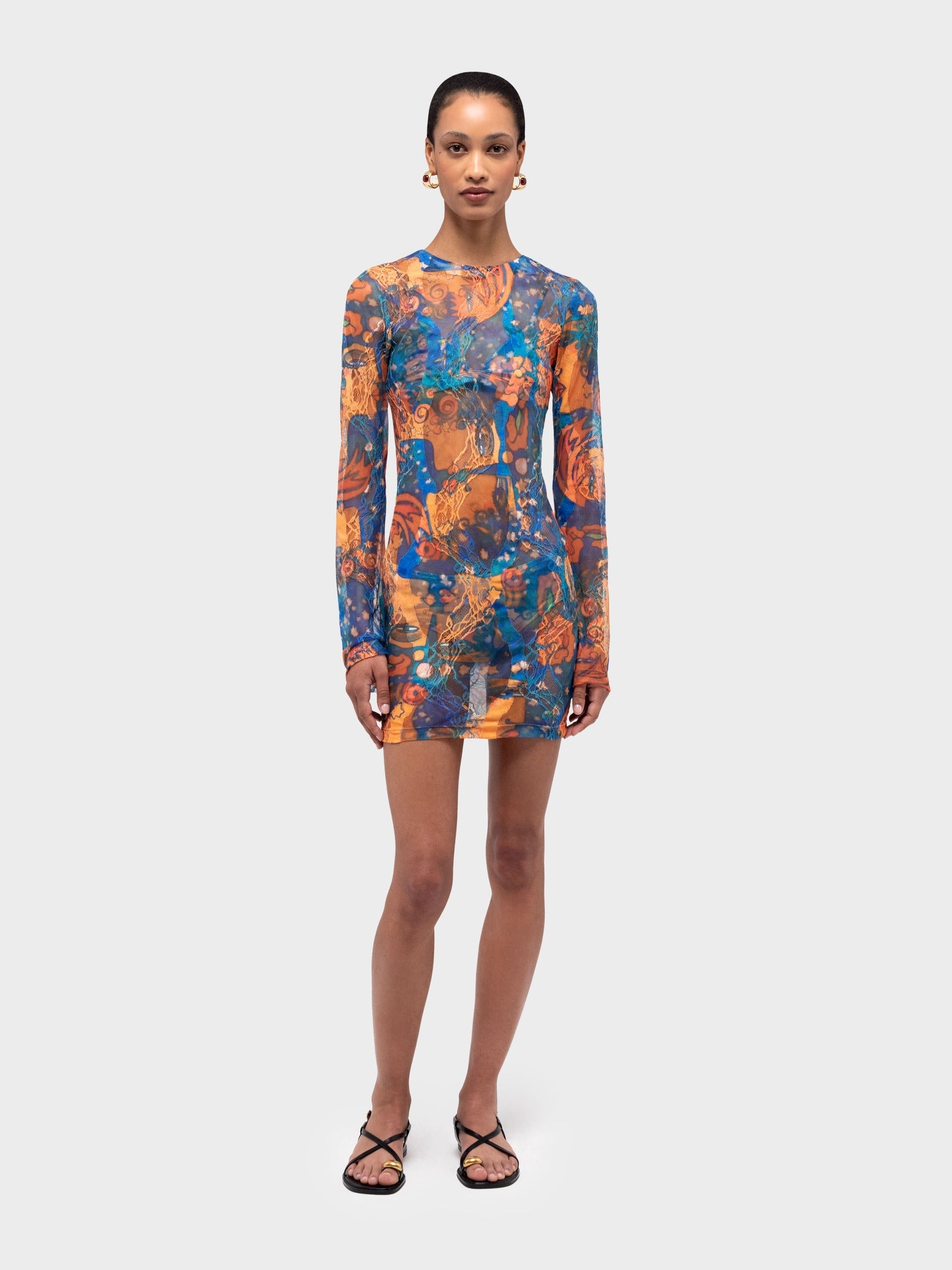 El Beso Mesh Lace Dress