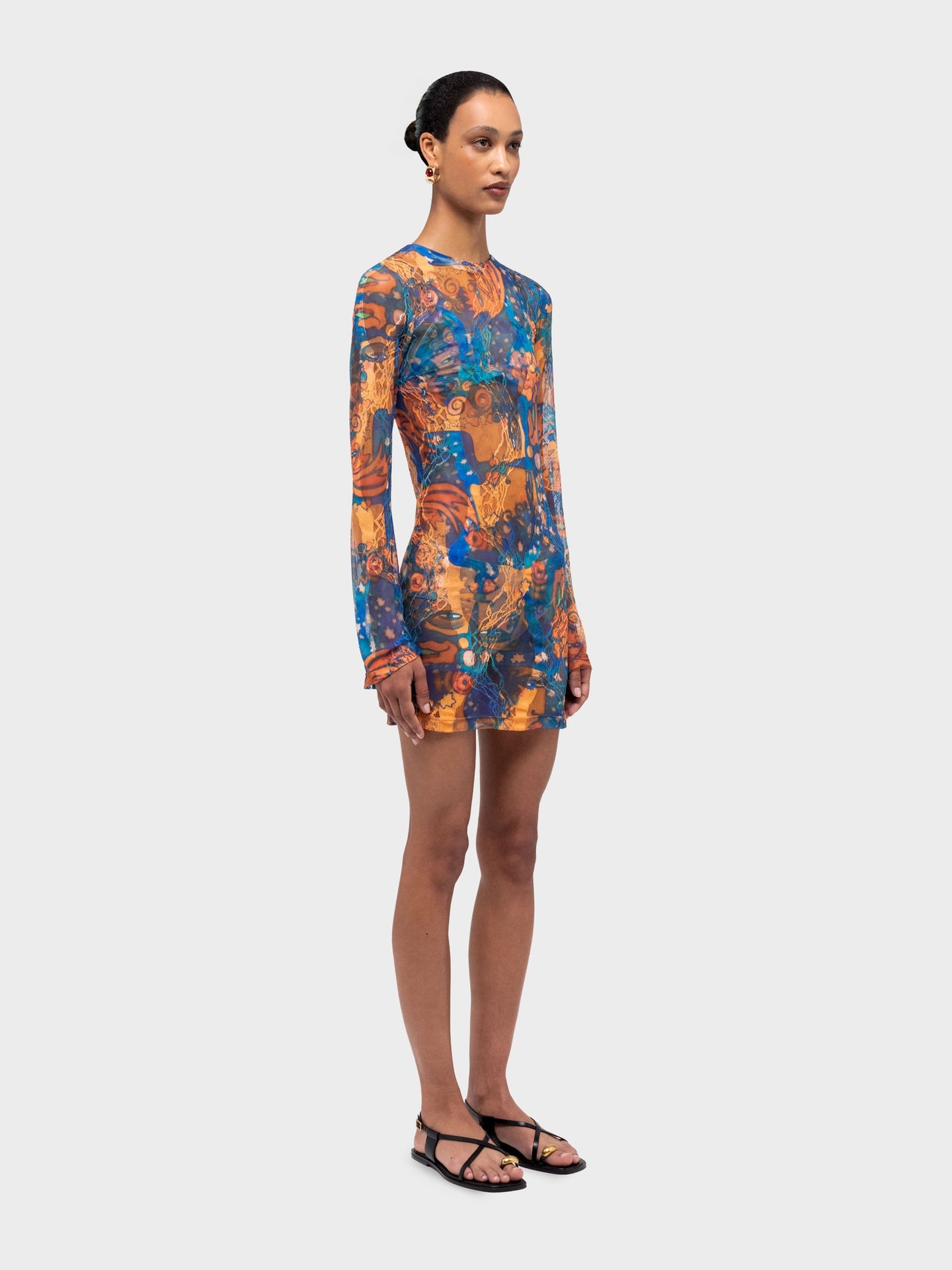 El Beso Mesh Lace Dress