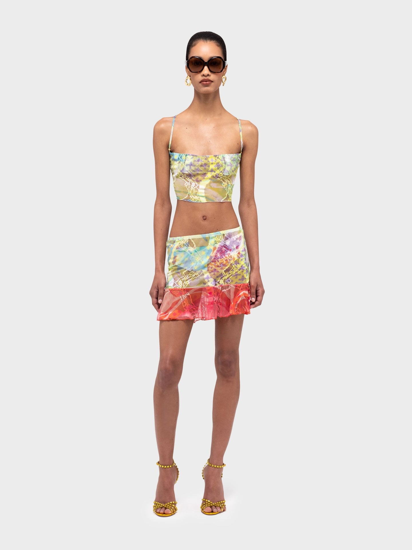 Limon Lace Mini Skirt