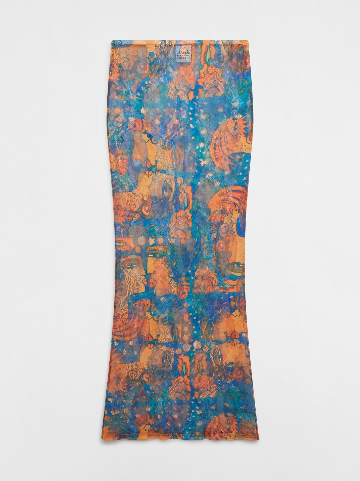 El Beso Mesh Lace Skirt