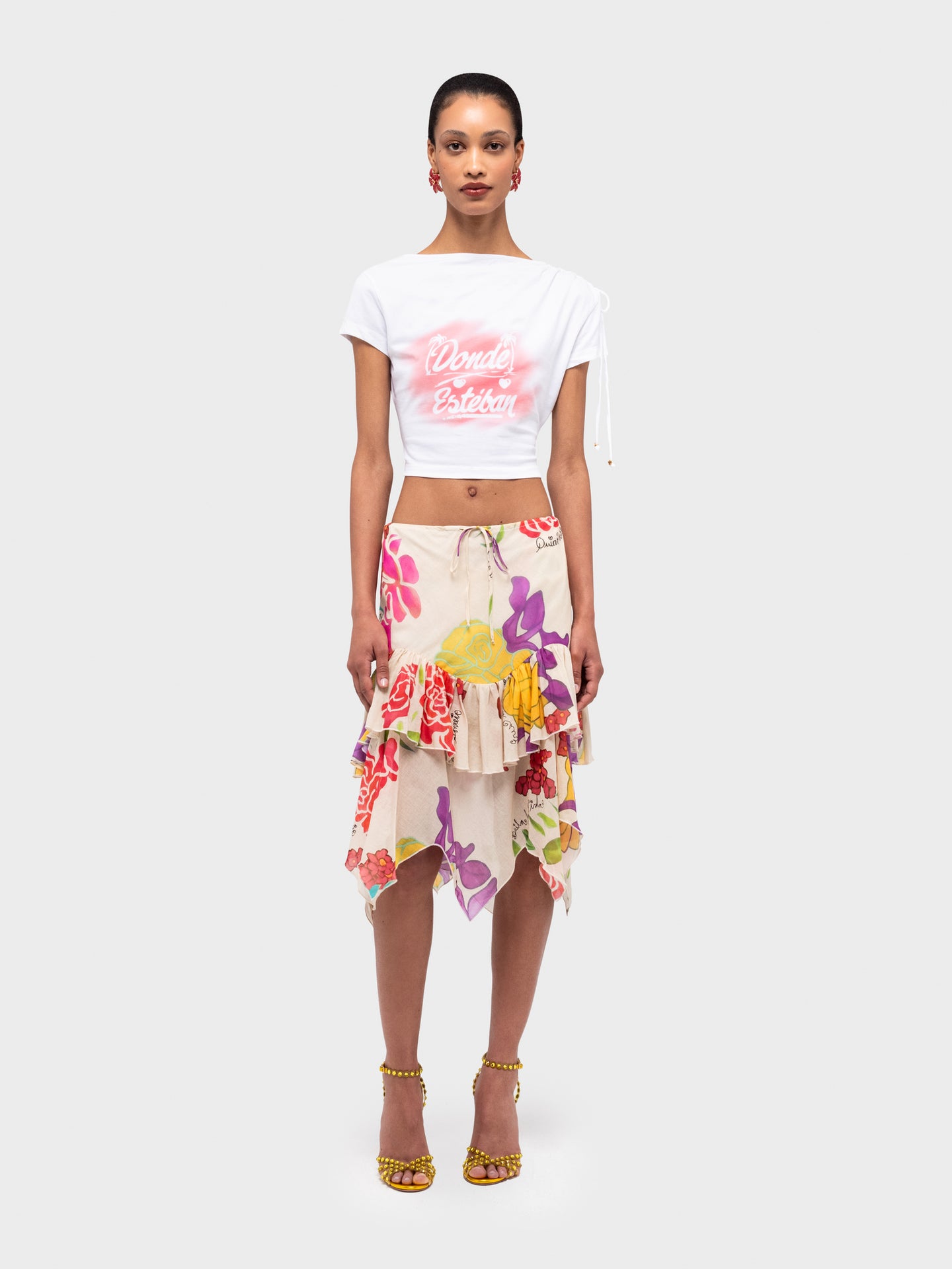 Bazurto Spray Crop Top