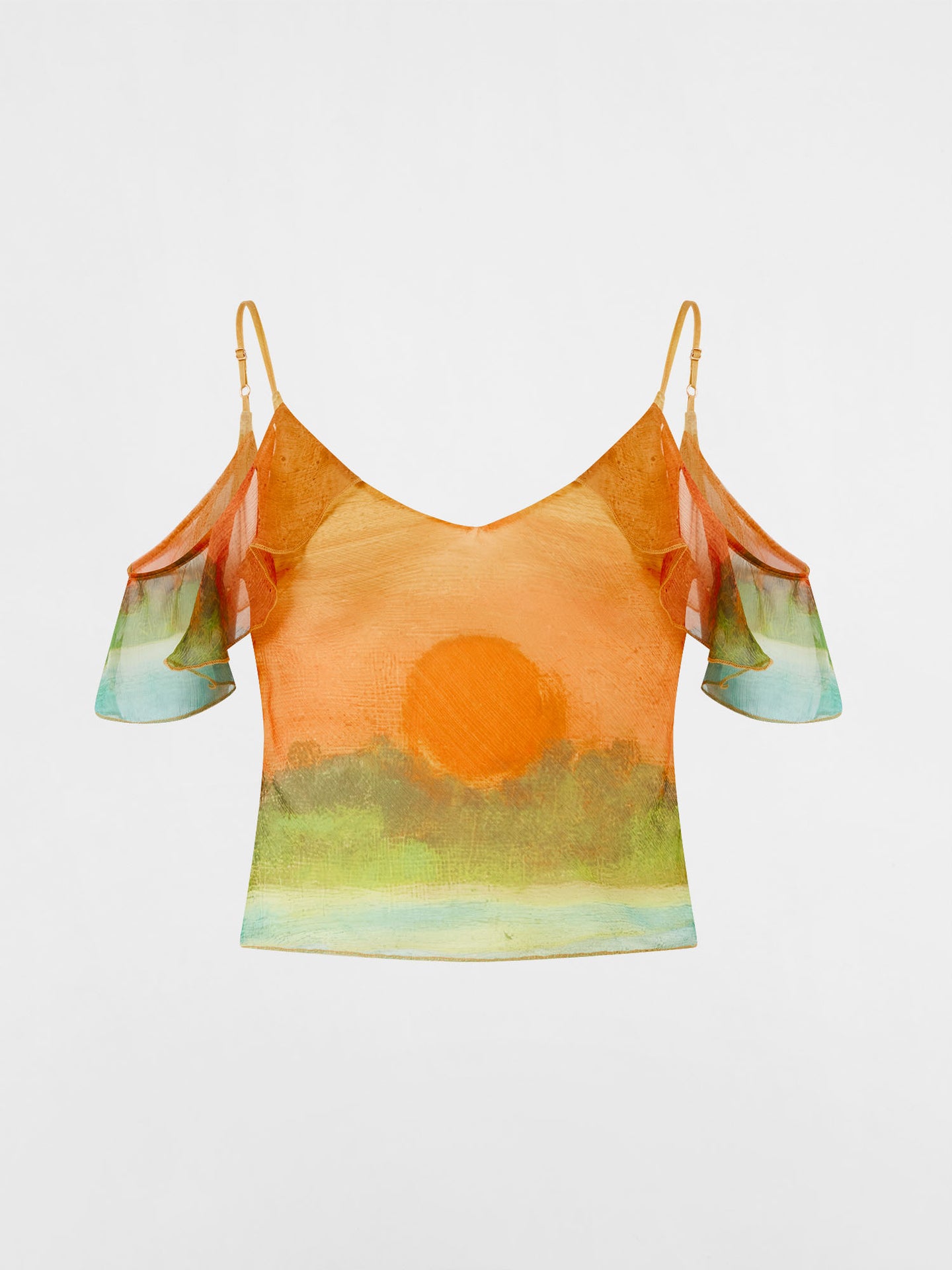 Formentera Silk Chiffon Cami