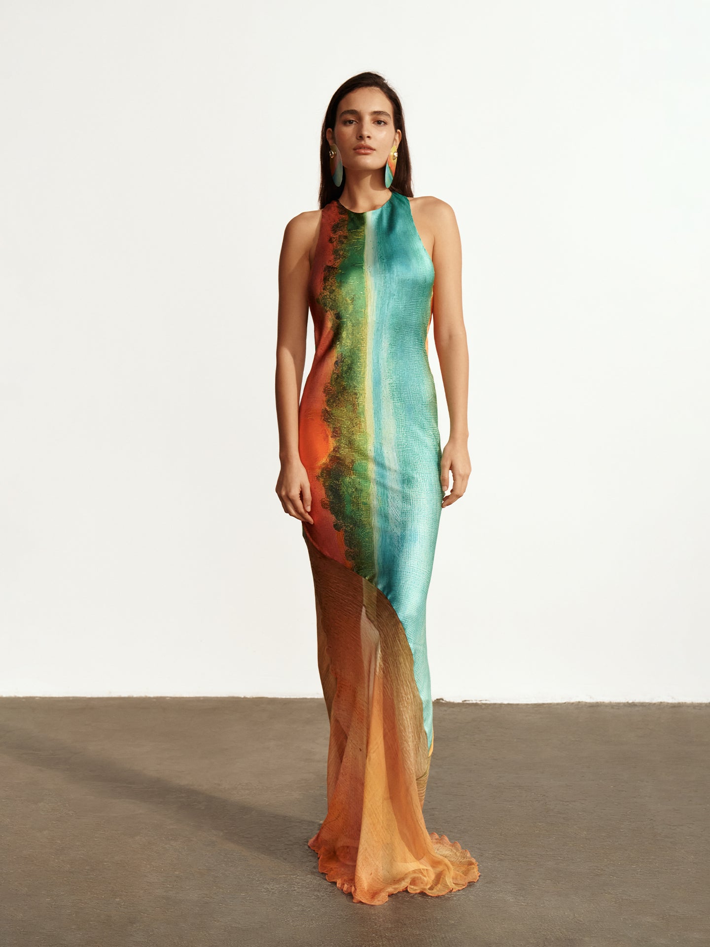 Formentera Silk Long Dress