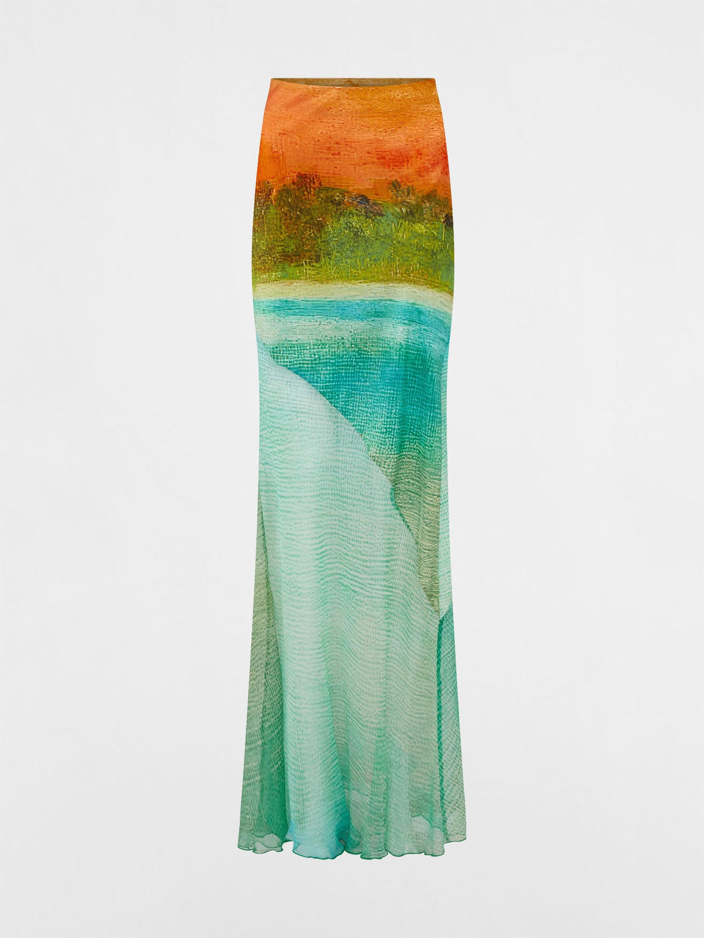 Formentera Silk Long Skirt