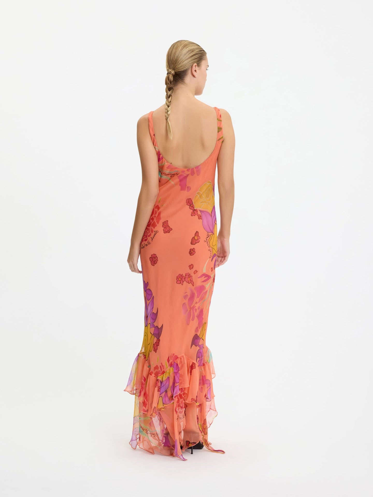 Guava Flores Long Dress