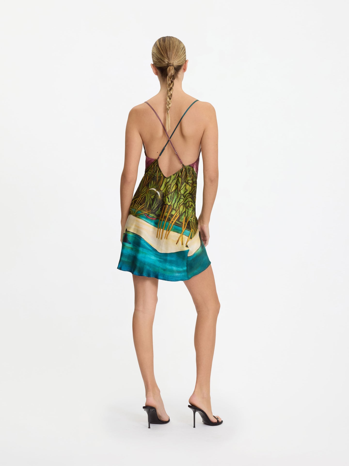 La Sierra Silk Mini Dress