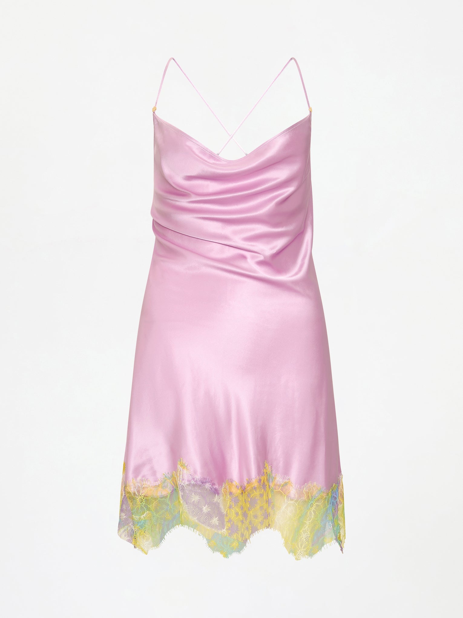 lilac silk dress Donde Esteban - Lila Silk Lace Mini Dress