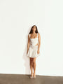 White Lanzarote Ruffle Mini Skirt