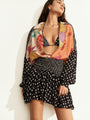 Estrellitas Y Olas Ruffled Mini Skirt