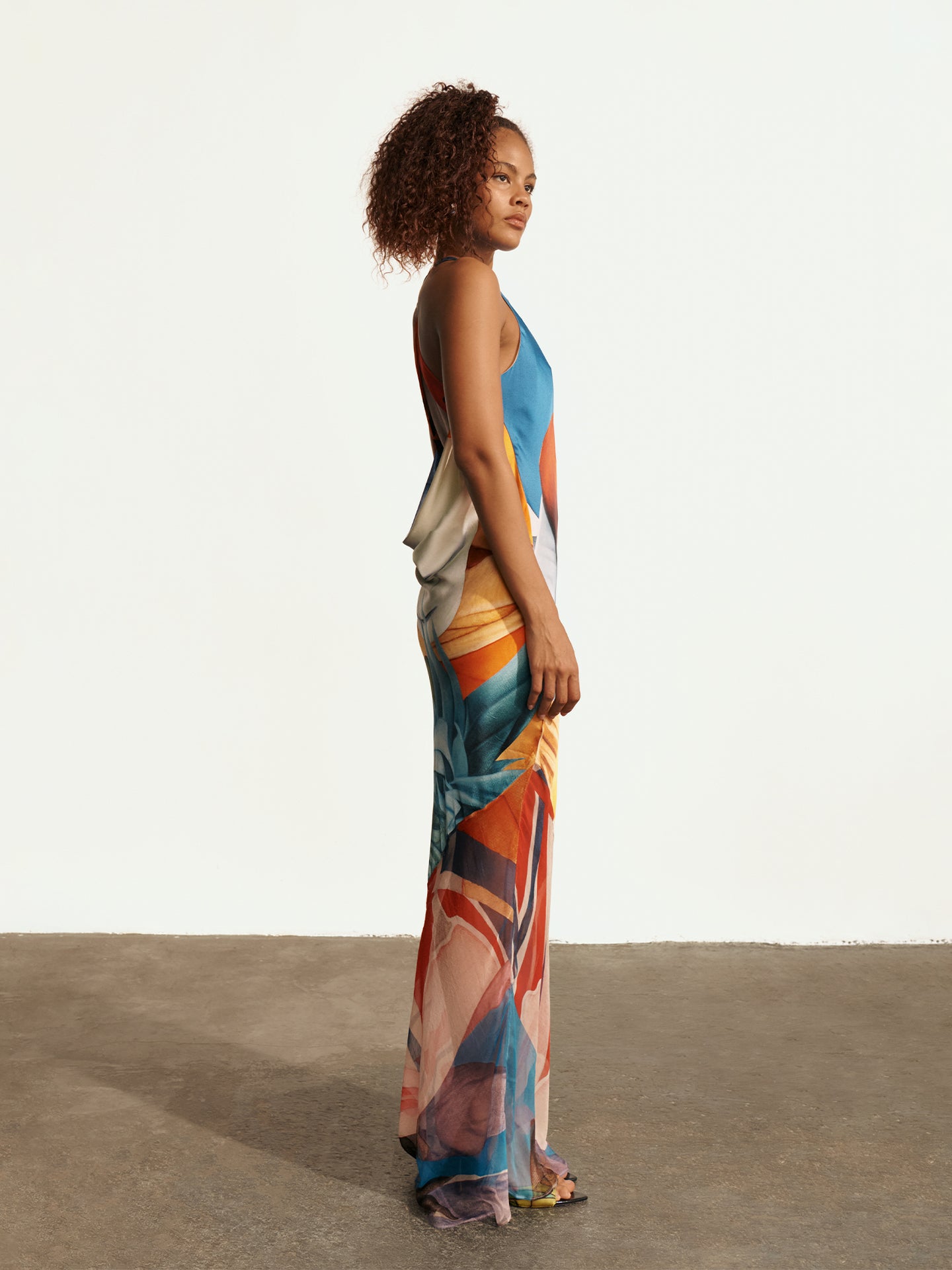 Blue Salpicon Long Dress