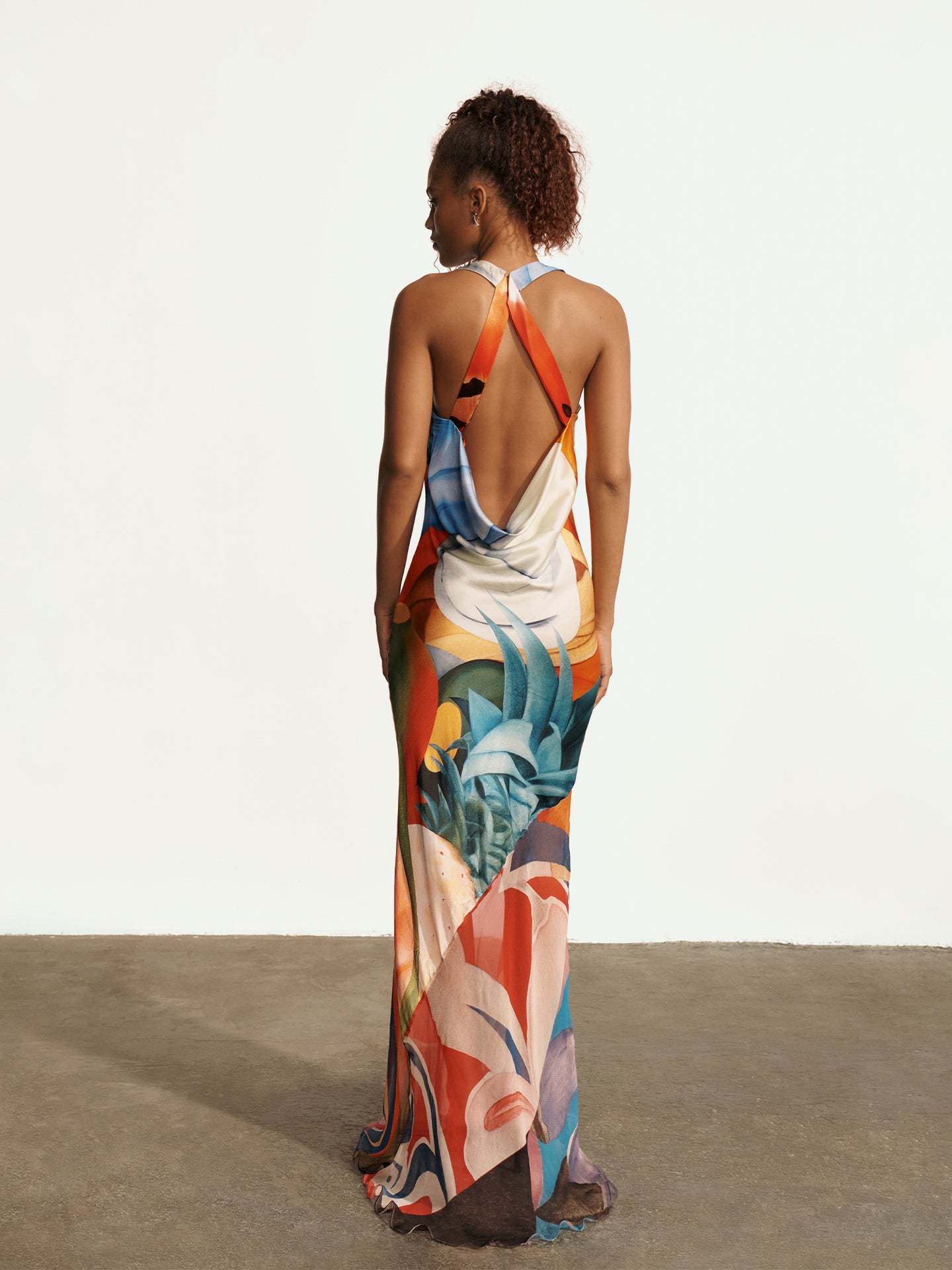 Blue Salpicon Long Dress
