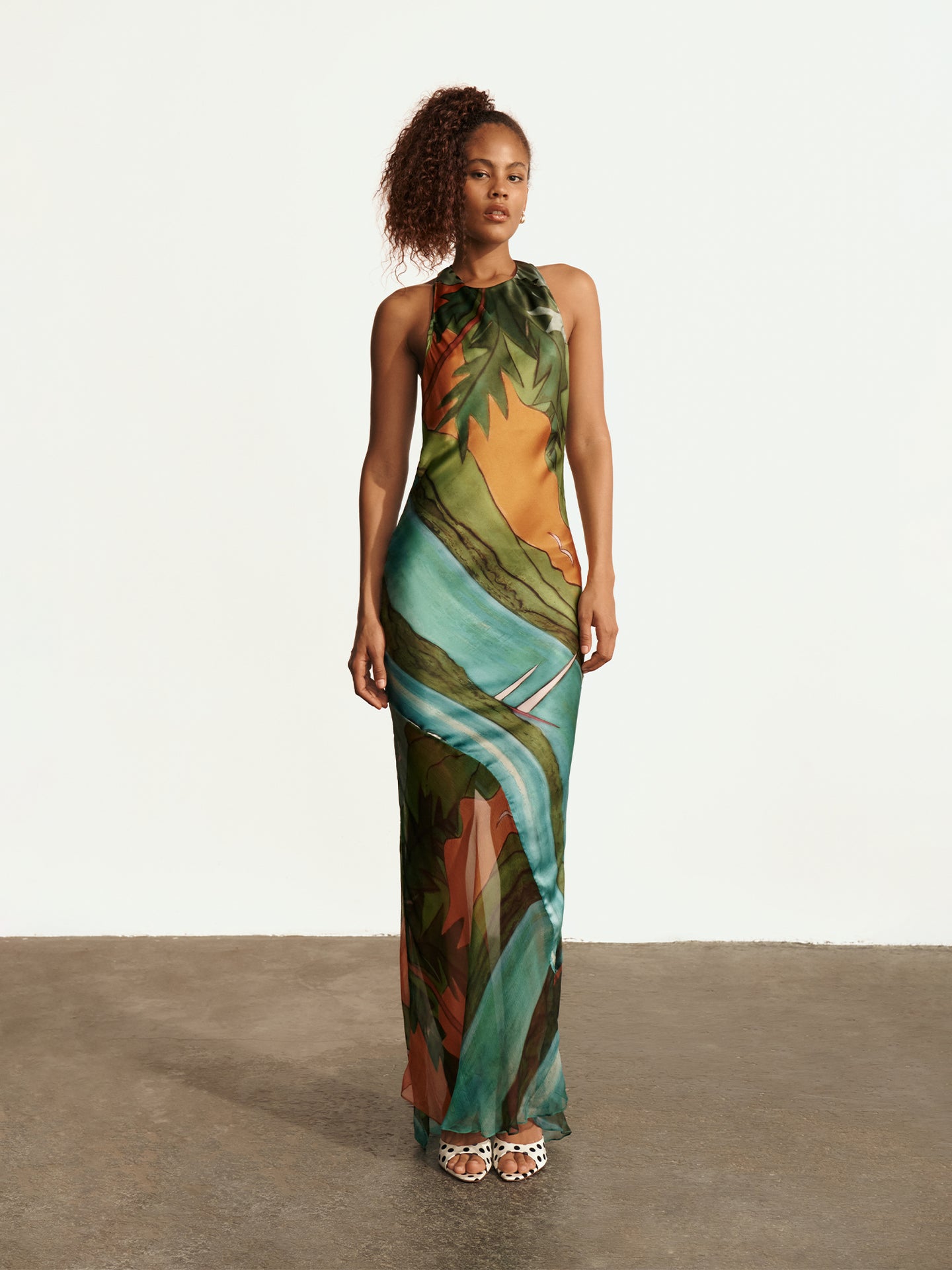 Magdalena Silk Long Dress