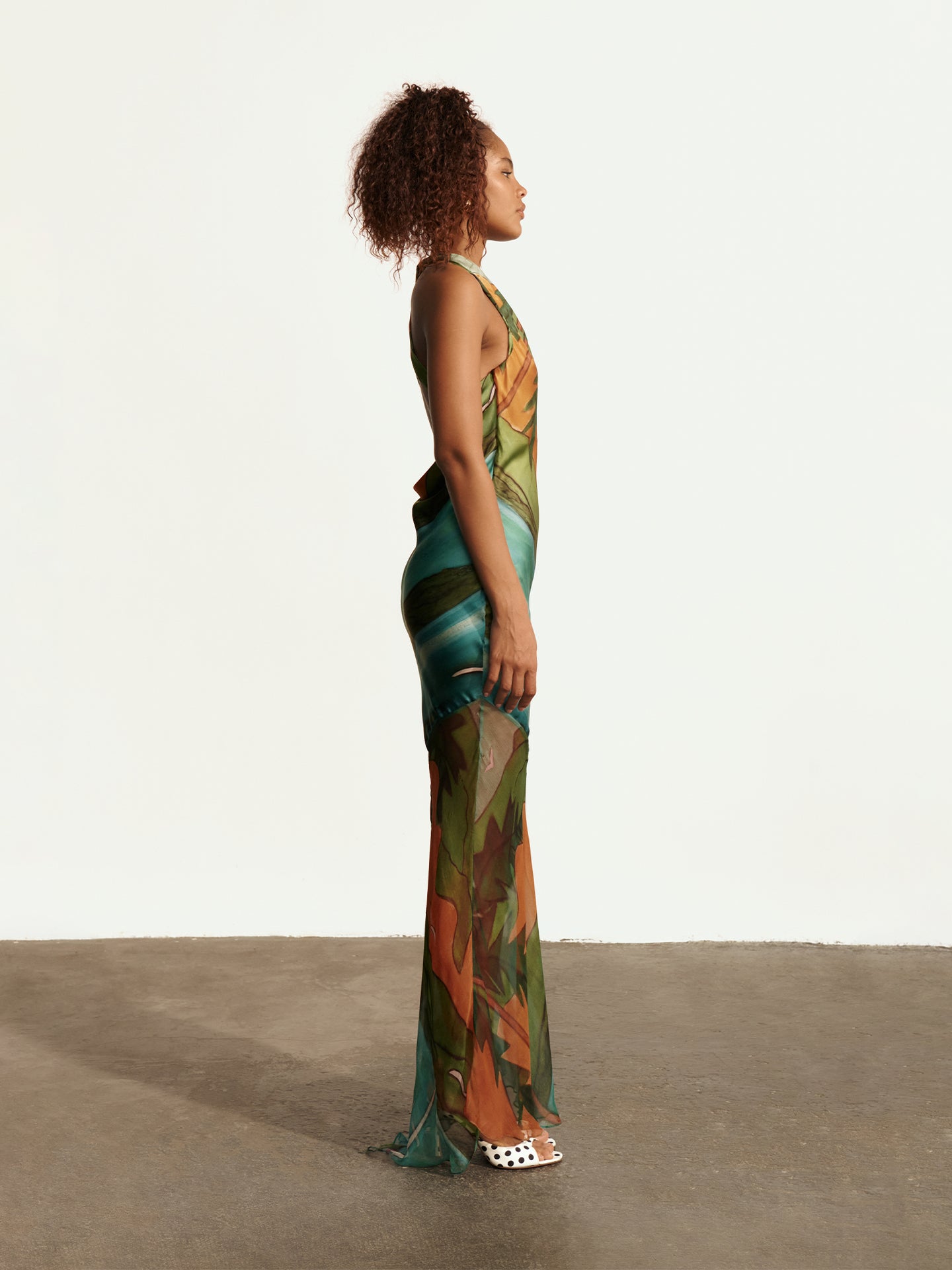 Magdalena Silk Long Dress