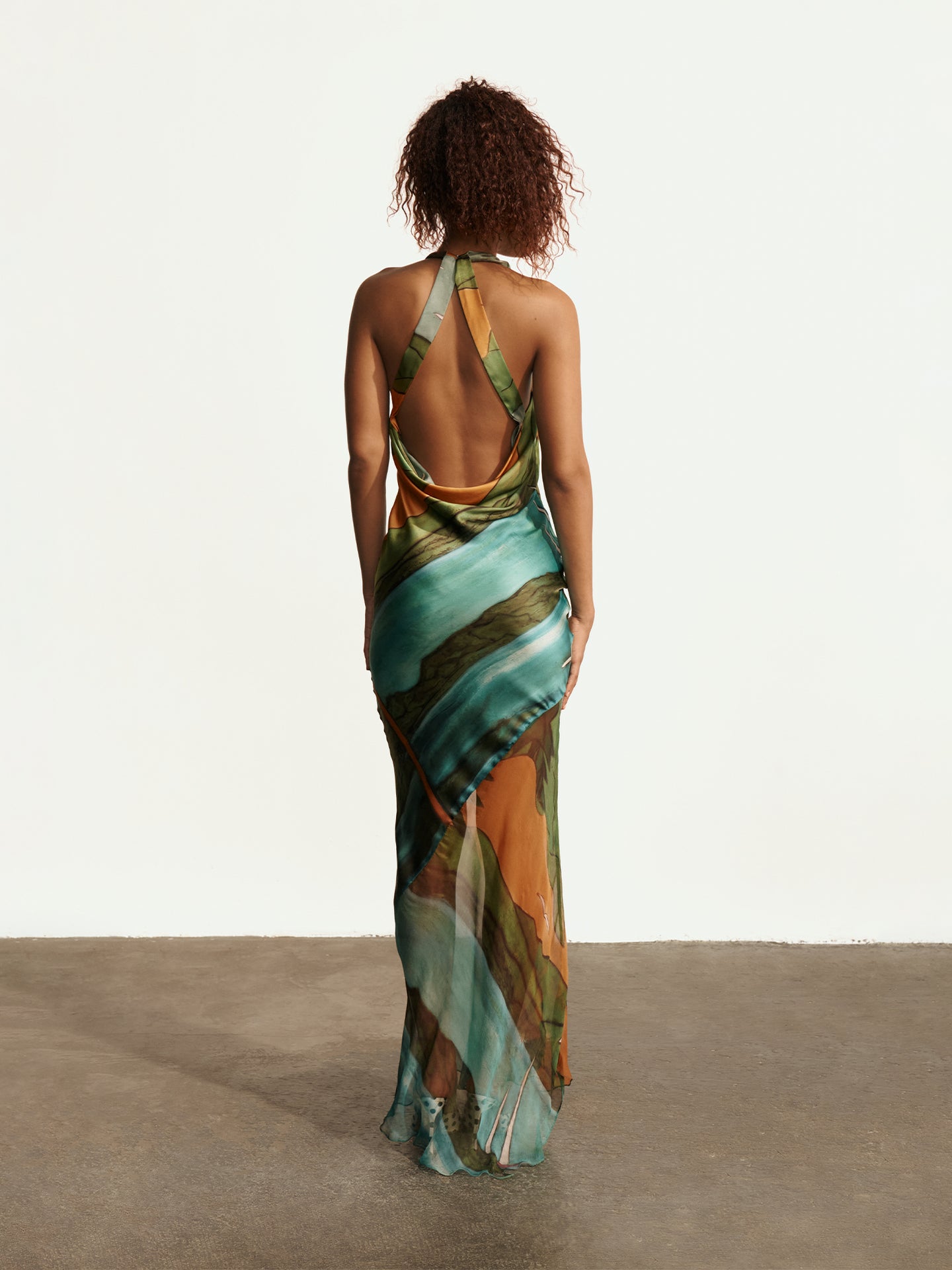 Magdalena Silk Long Dress