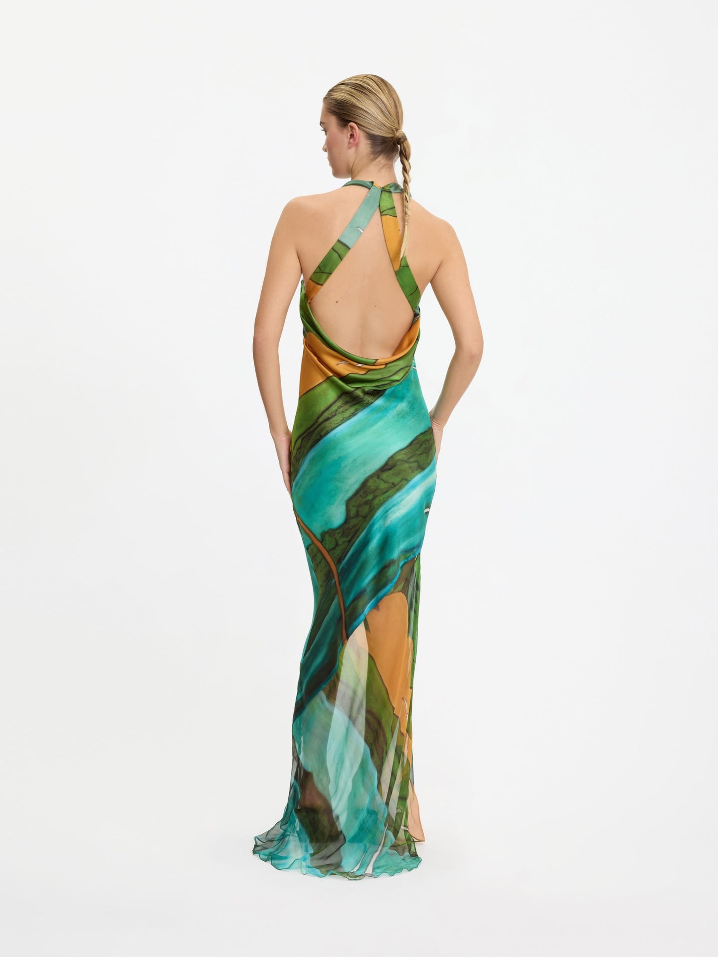 Magdalena Silk Long Dress