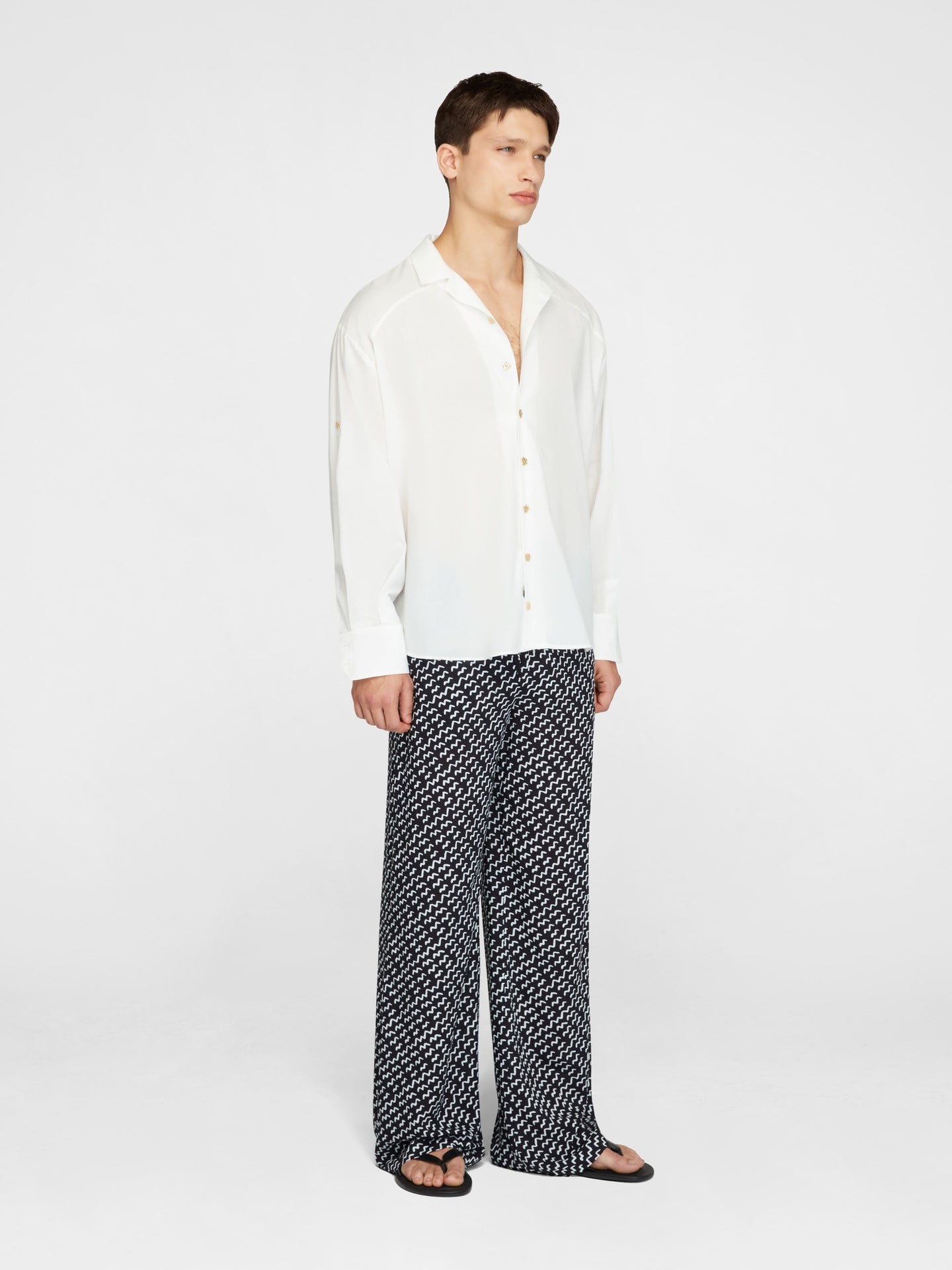 White Lanzarote Cotton Voile Shirt