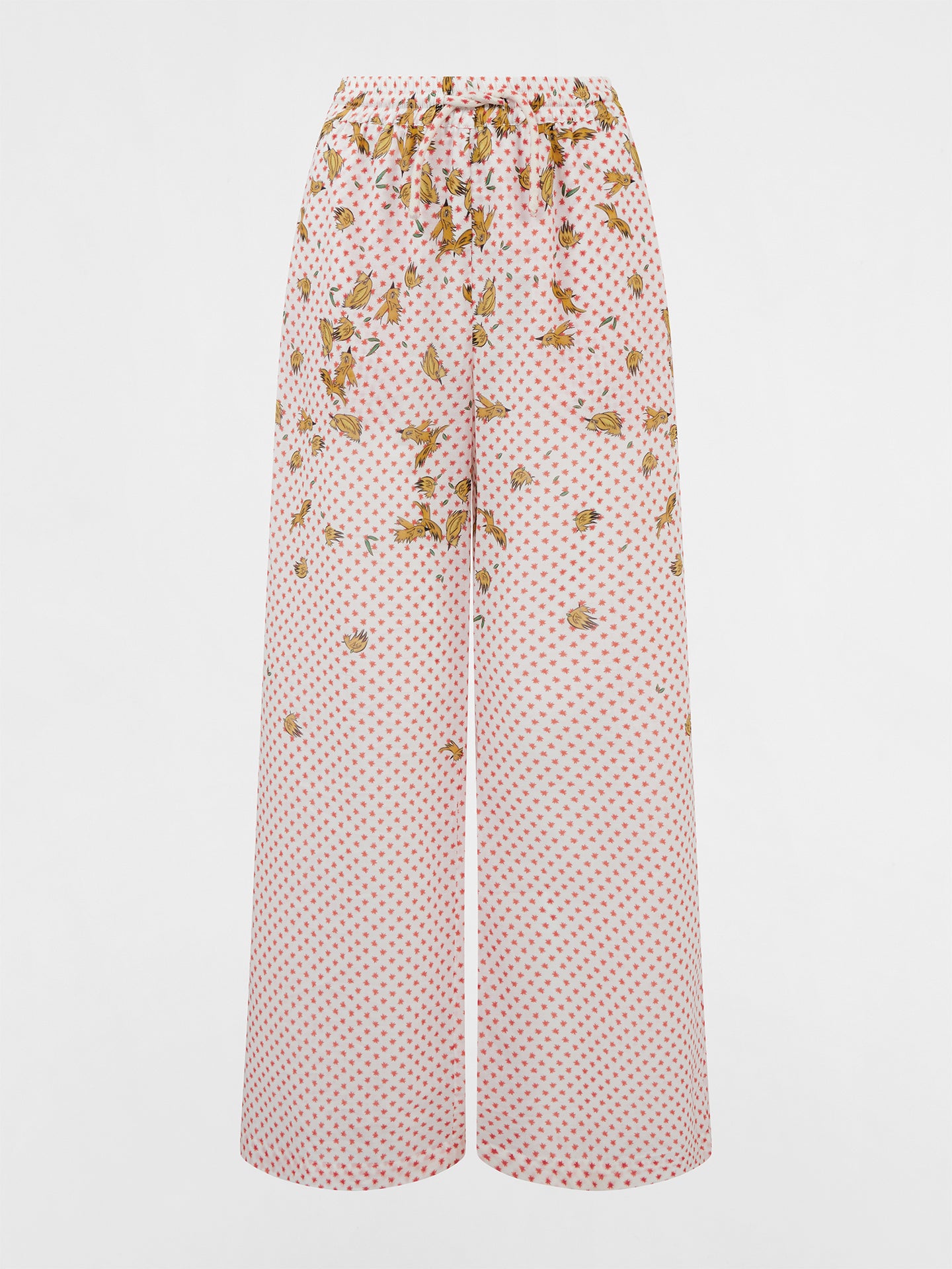 Pajaritos Y Rosas Cotton Voile Pants