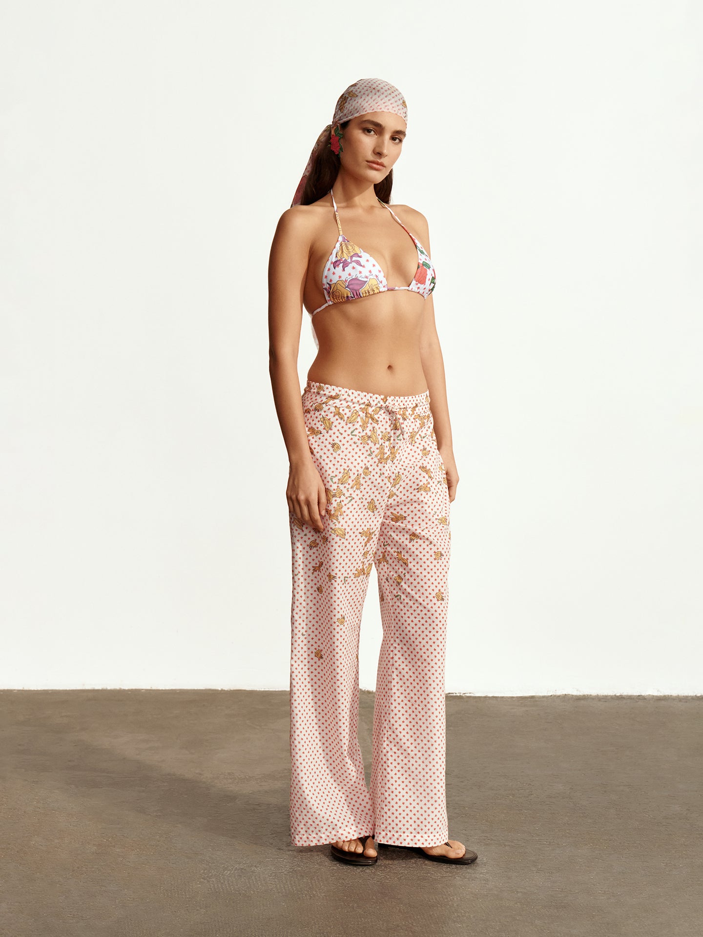 Pajaritos Y Rosas Cotton Voile Pants