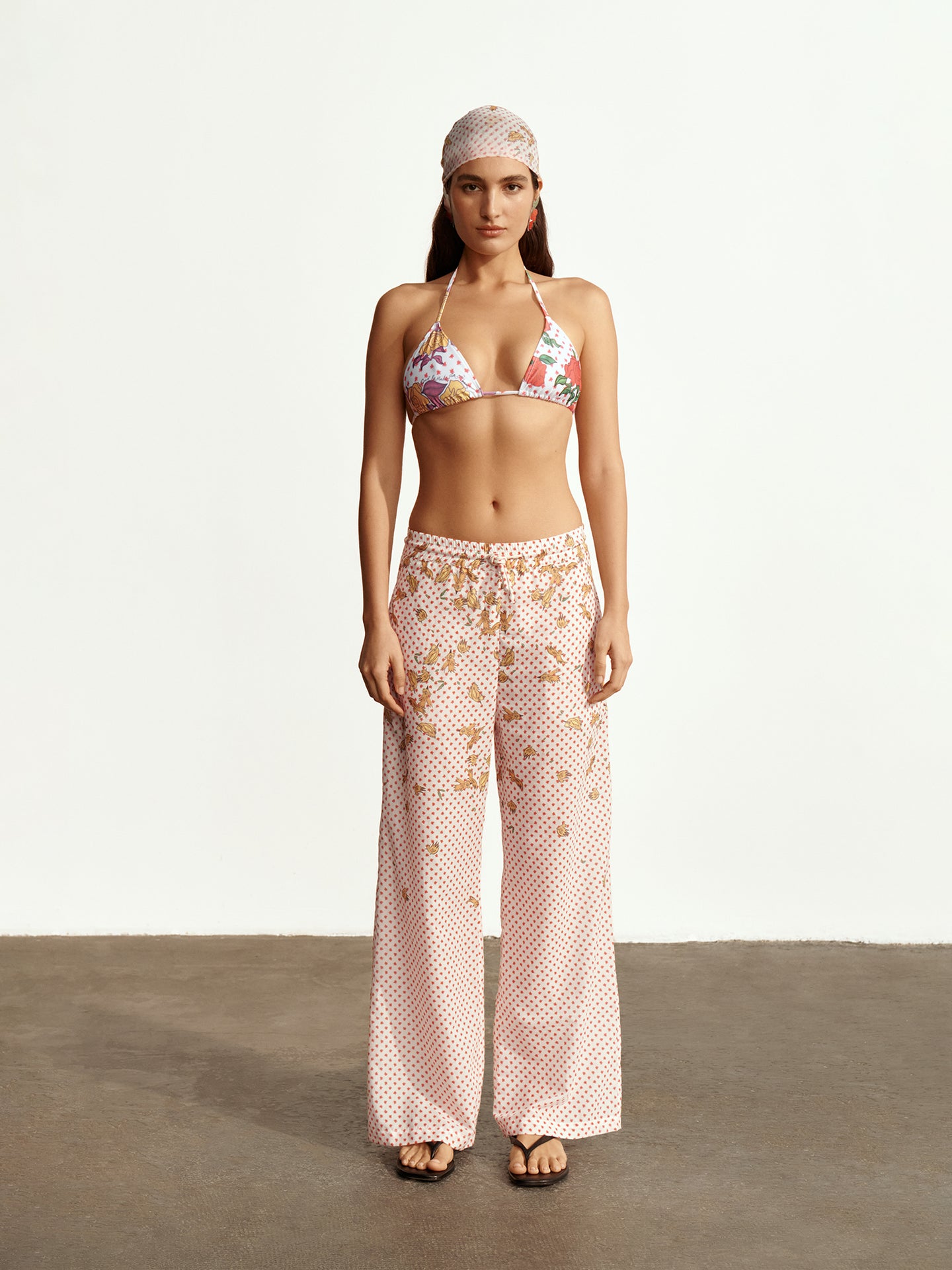 Pajaritos Y Rosas Cotton Voile Pants