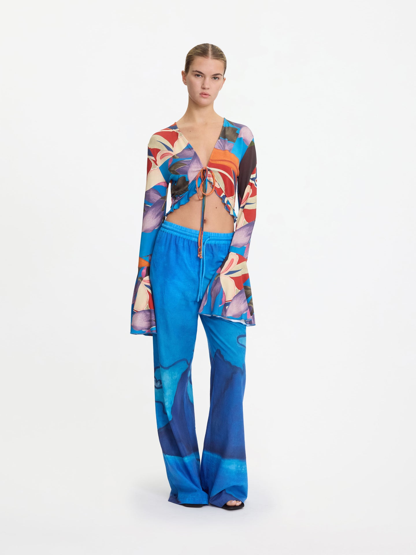 Palenque Flores Jersey Blouse