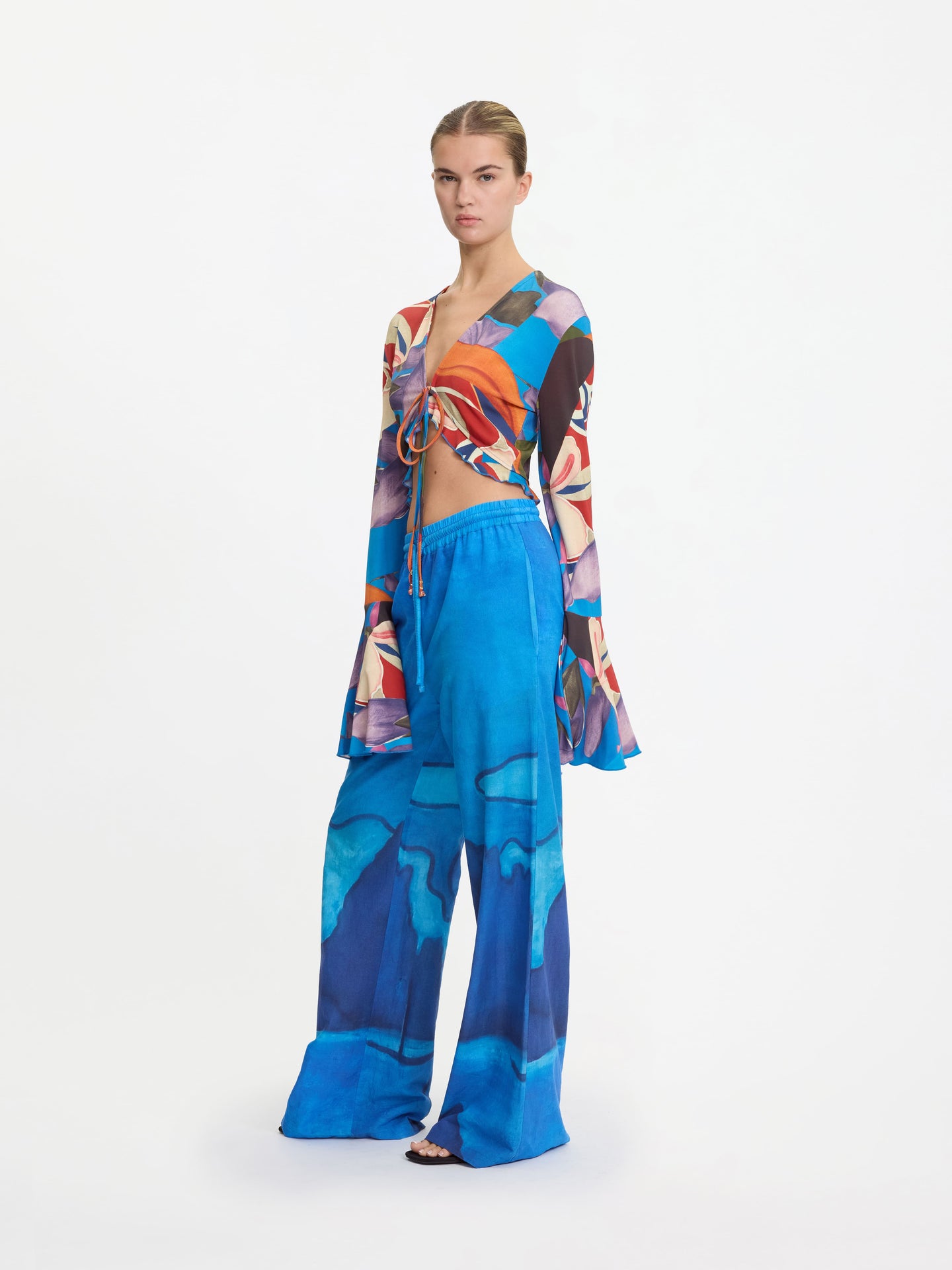 Palenque Flores Jersey Blouse