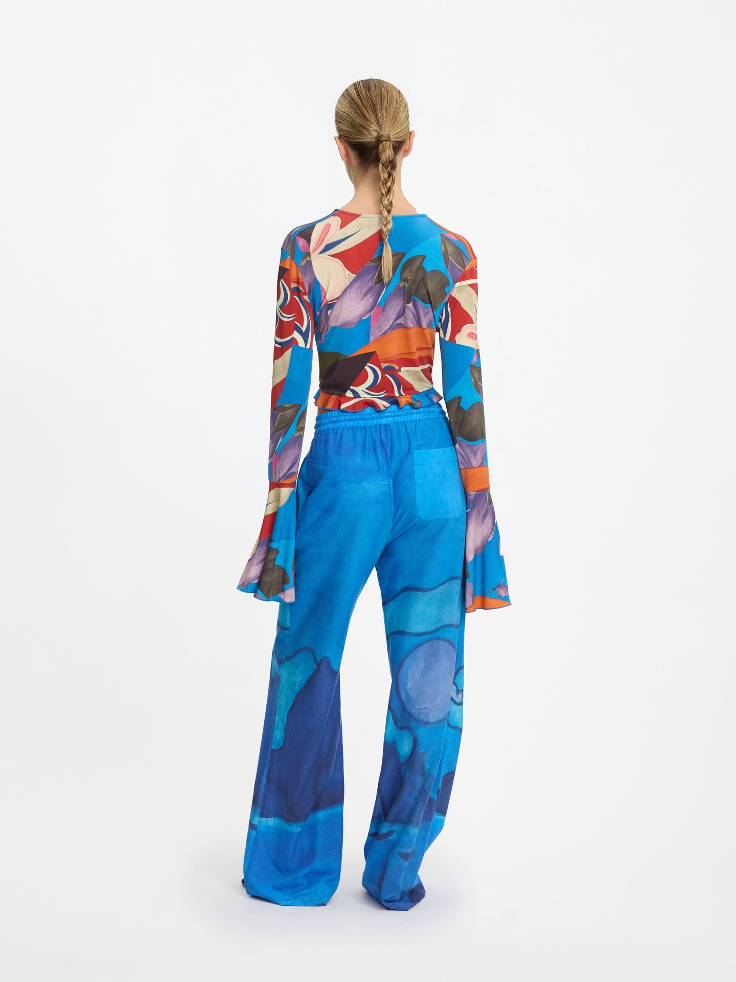 Palenque Flores Jersey Blouse