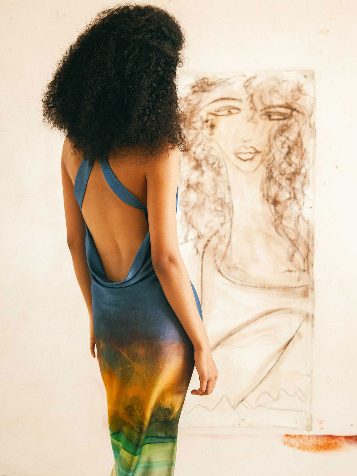 Tormenta Silk Long Dress